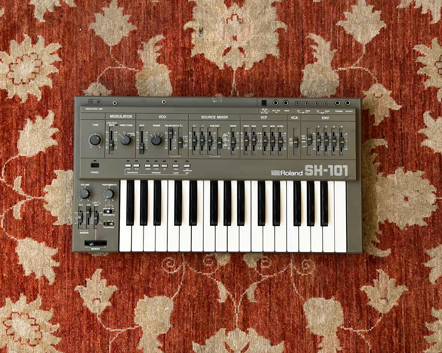 Roland SH-101 Monophonic Analog Synthesizer - Grey - Modded