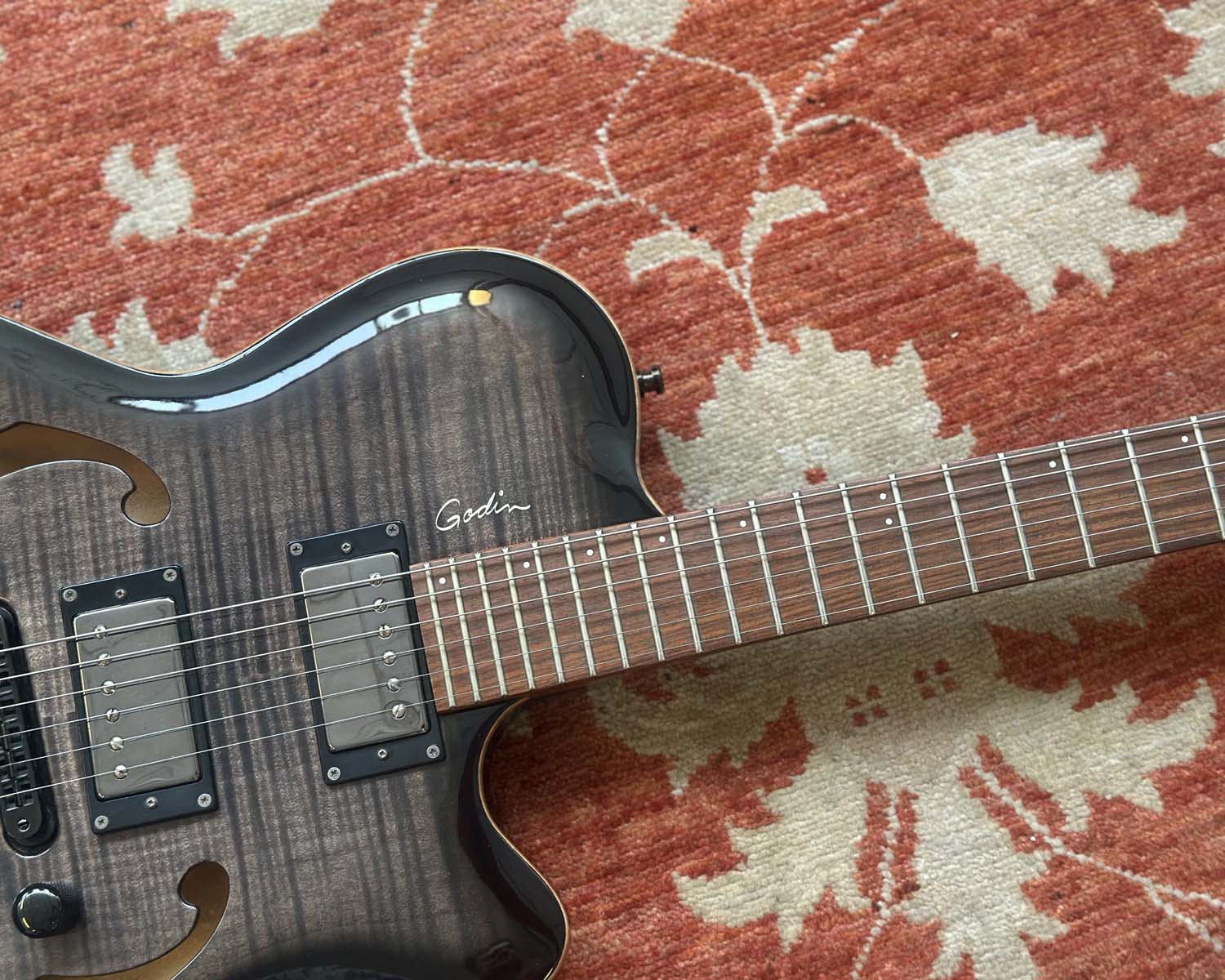 Godin Flat 5 Standard Semi-Hollowbody Electric - Image 7