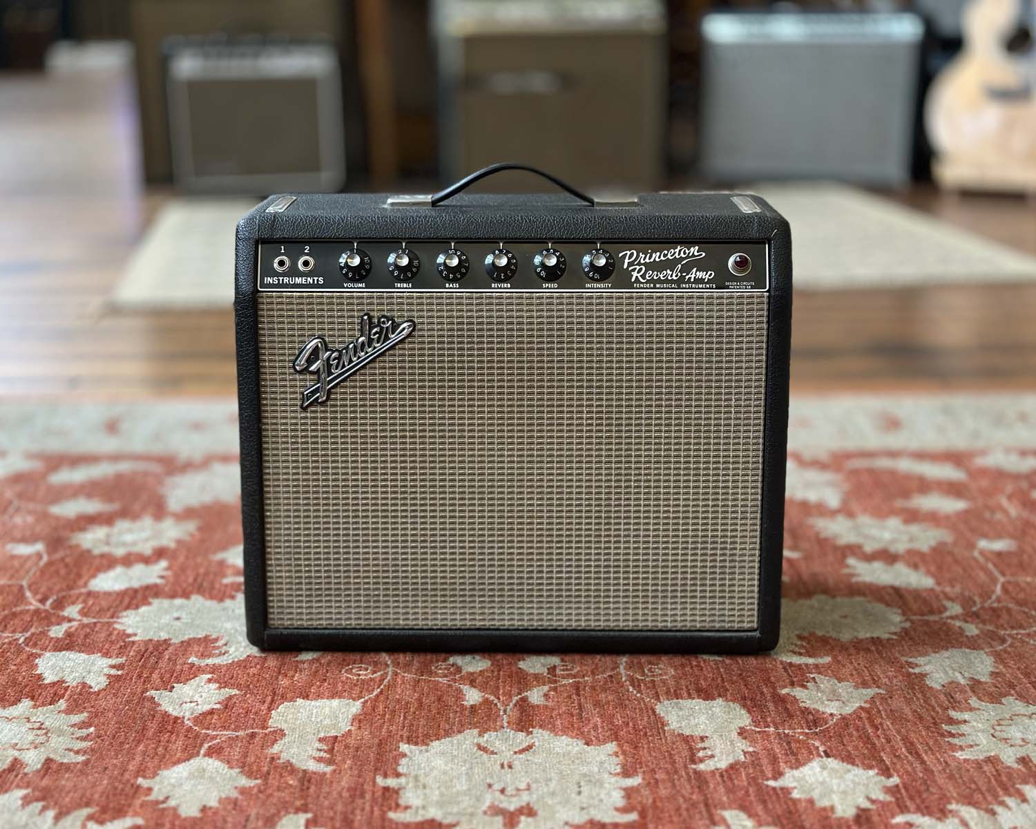 1966 Black Panel Fender Princeton Reverb-Amp - 110 Volts