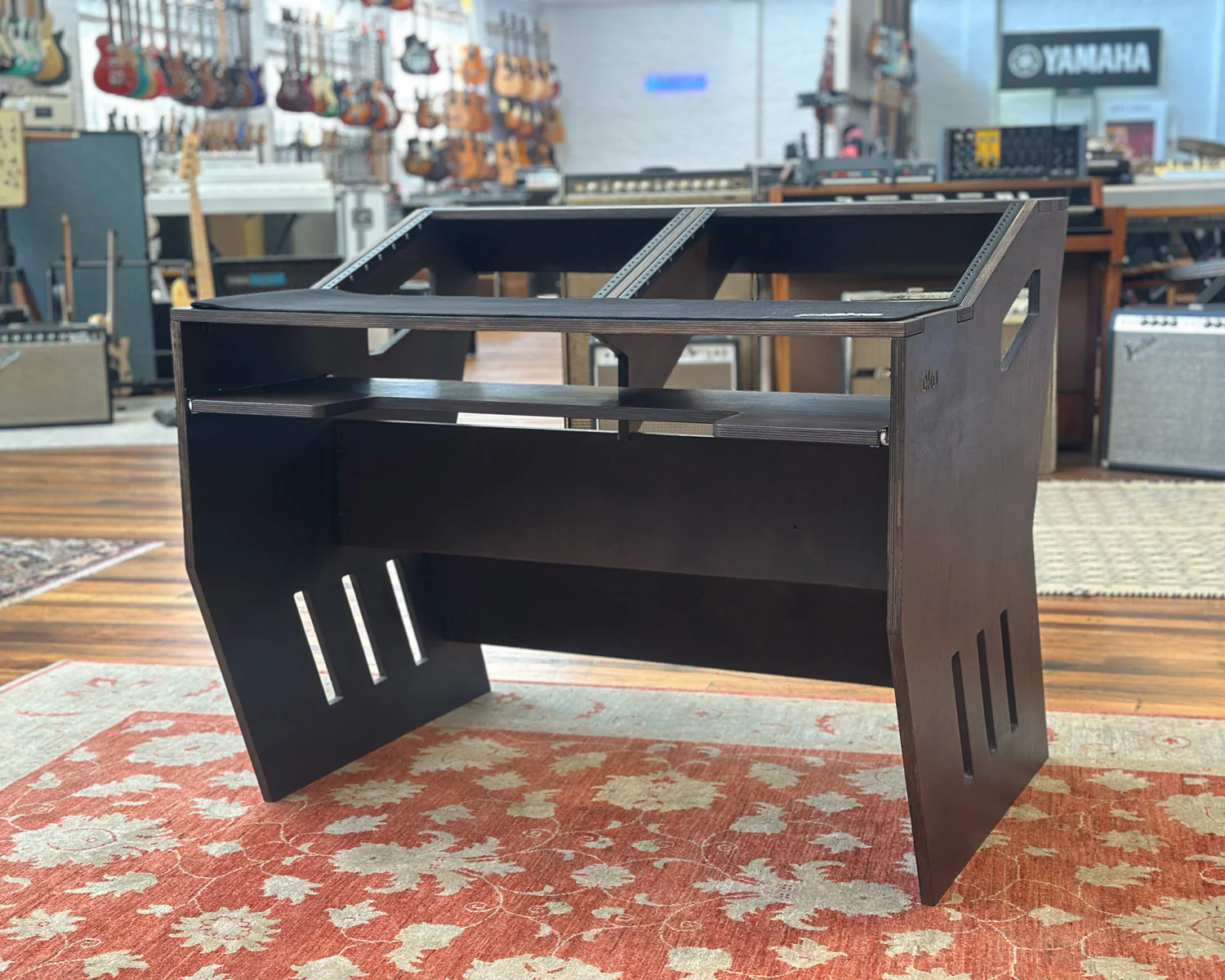 Birch Shou-sugi-ban Pleko Apollo Mastering Desk w/Deck Saver Pad