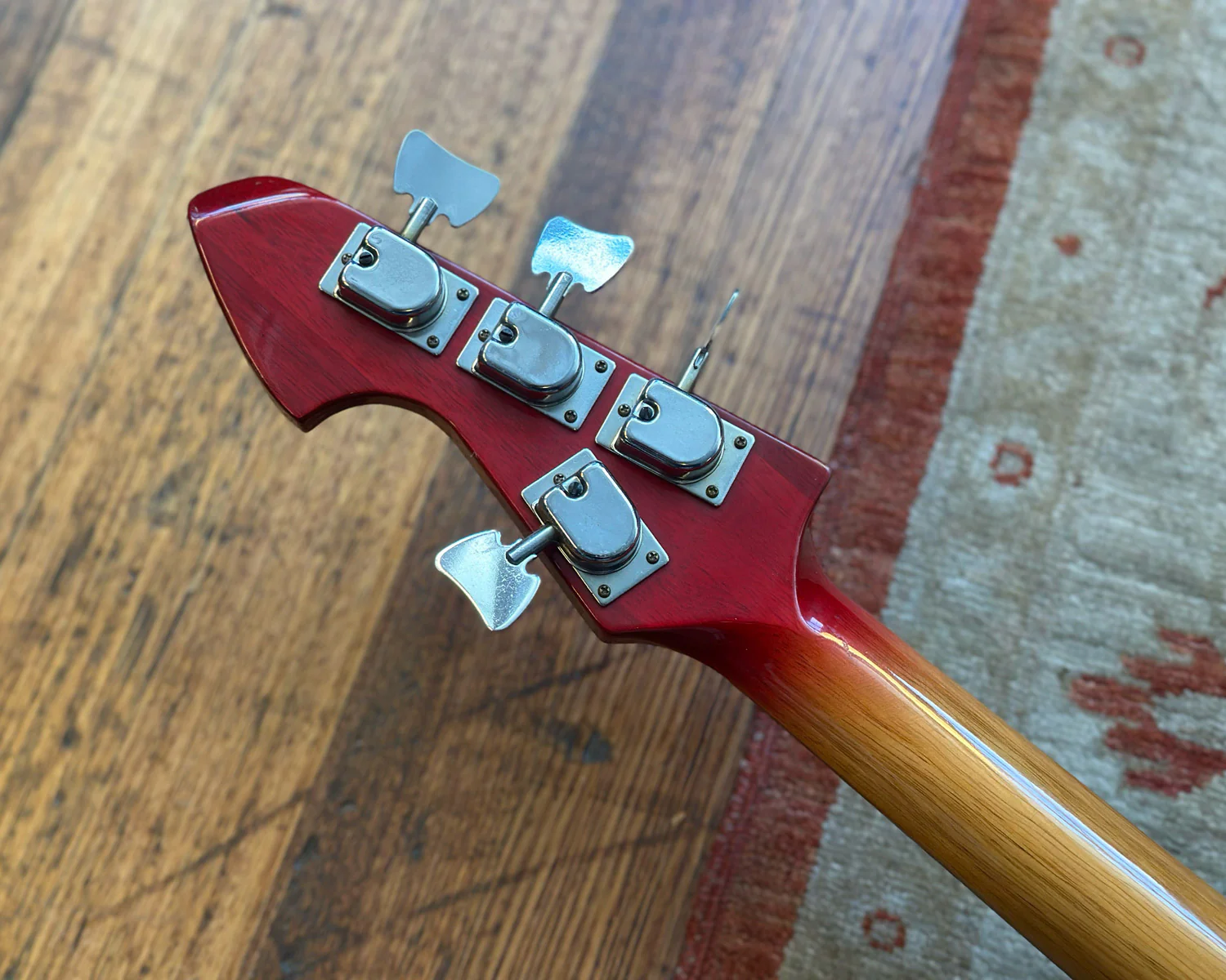 1966 Teisco EP-200B Del Rey Thinline Hollowbody Bass - Image 5