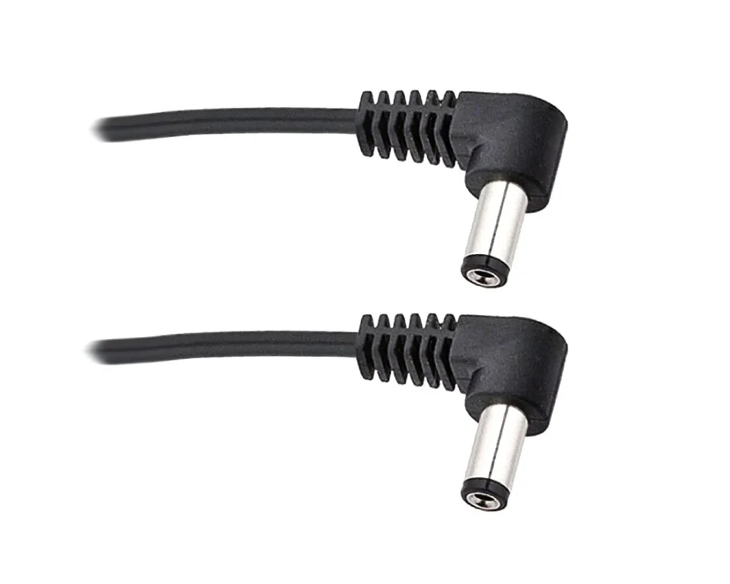 Voodoo Lab VLR24-2 Standard Polarity Cable 2 Pack - 2.1mm Right-Angle 24"