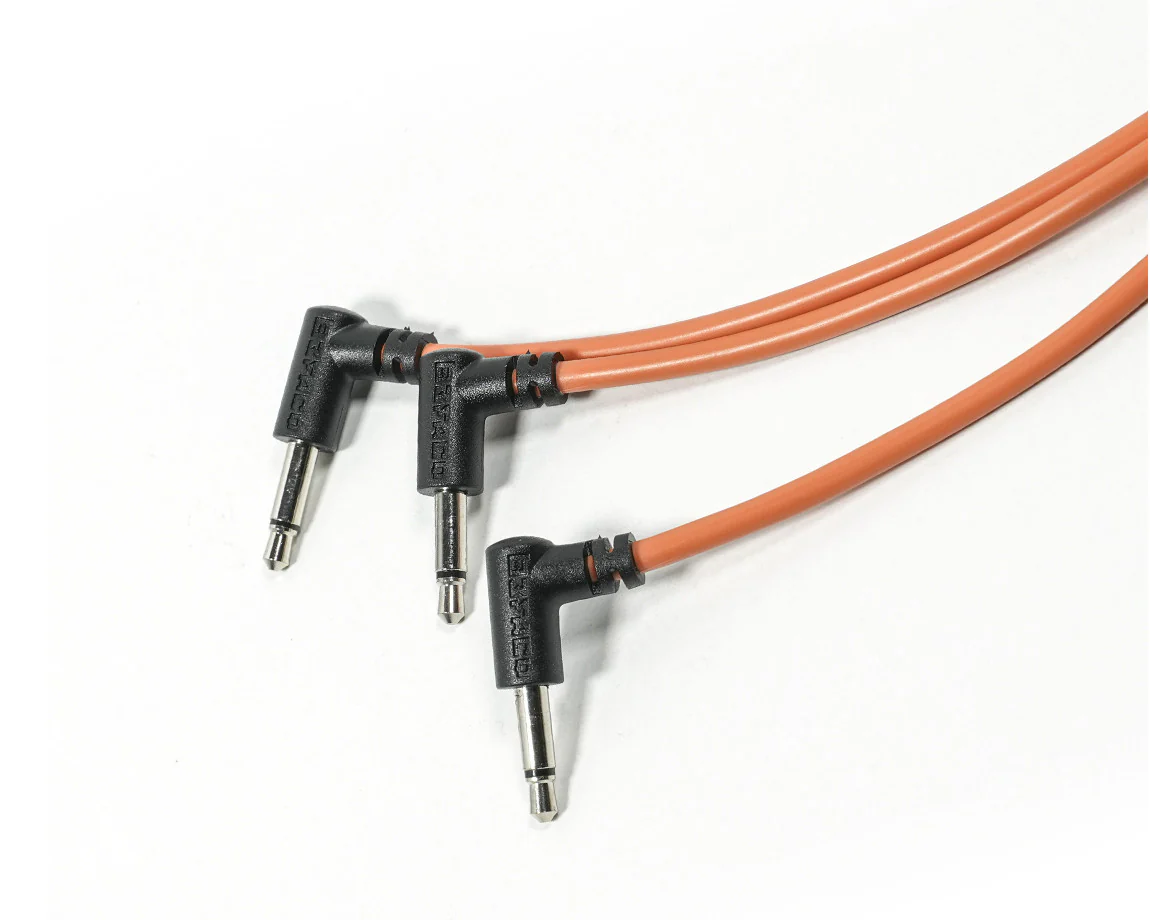 Befaco 50cm Patch Cable Right Angle - Orange x 5