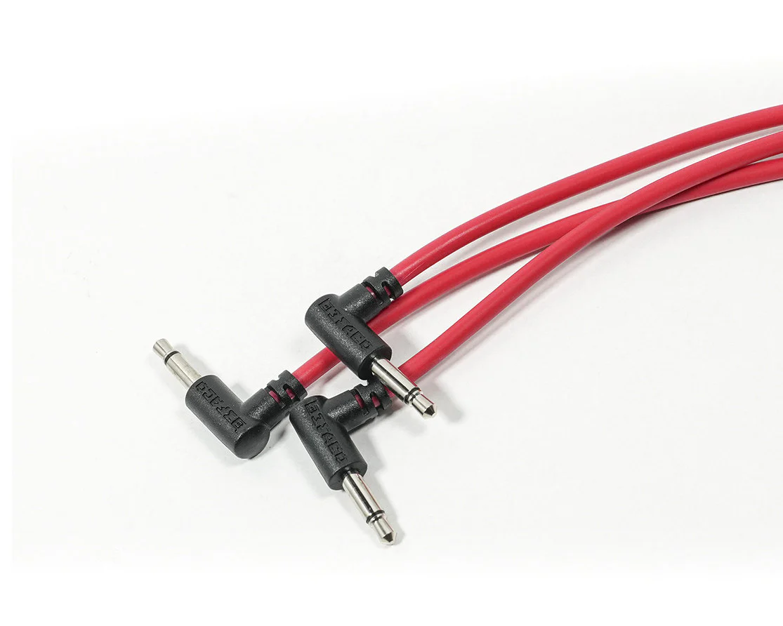 Befaco 80cm Patch Cable Right Angle - Red x 4