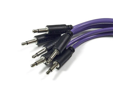 Befaco 7cm Patch Cable 6 pack straight (Purple)