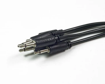Befaco 30cm Patch Cable straight 5 pack (Black)
