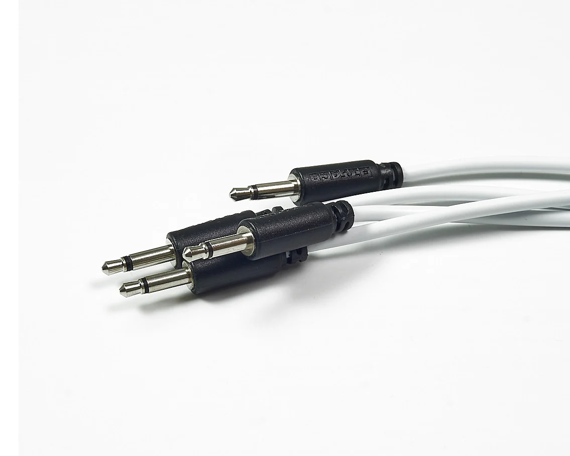 Befaco 100cm Patch Cables straight 4 pack (White)