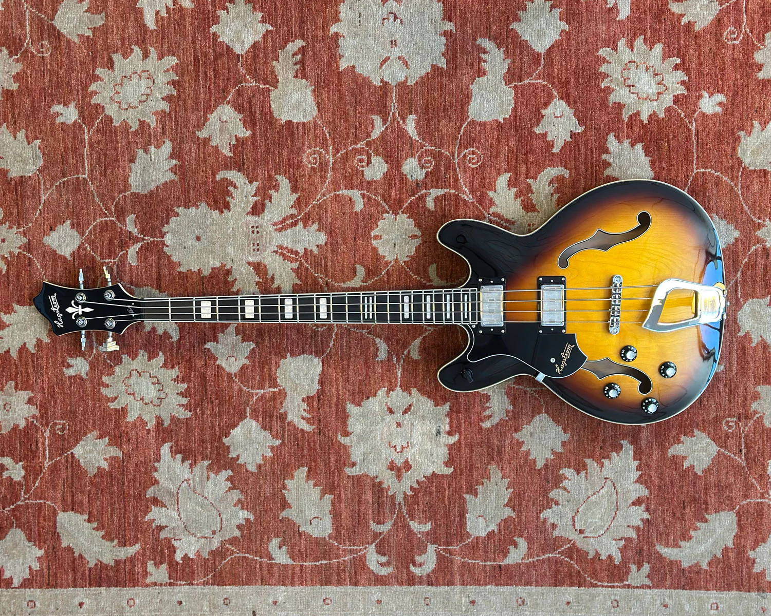 Hagstrom Viking Hollowbody Bass - LEFTY - Image 3