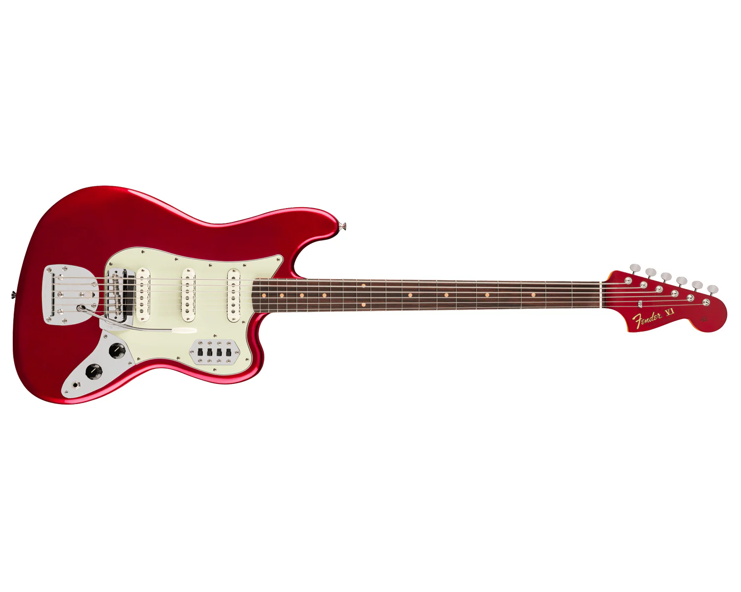 Fender Vintera III Early '60s Bass VI - Candy Apple Red - Image 2