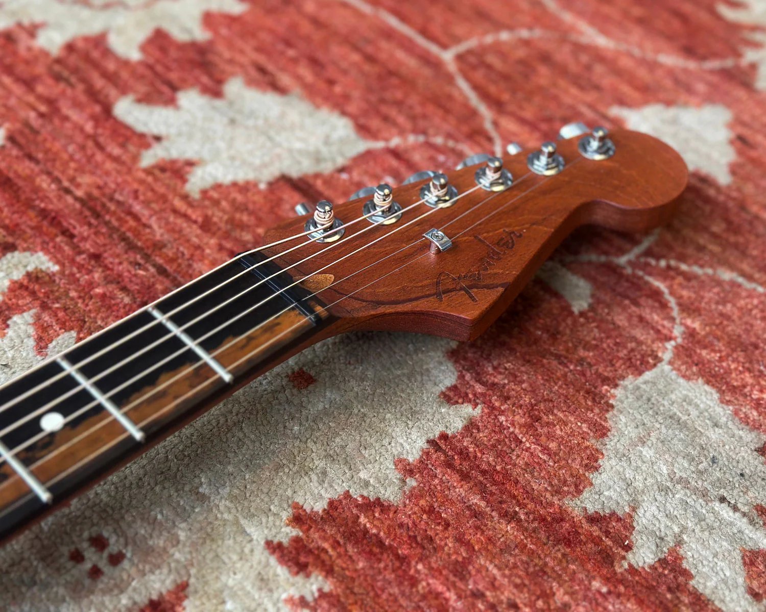 Fender American Acoustasonic Jazzmaster - Tobacco Sunburst - Image 12