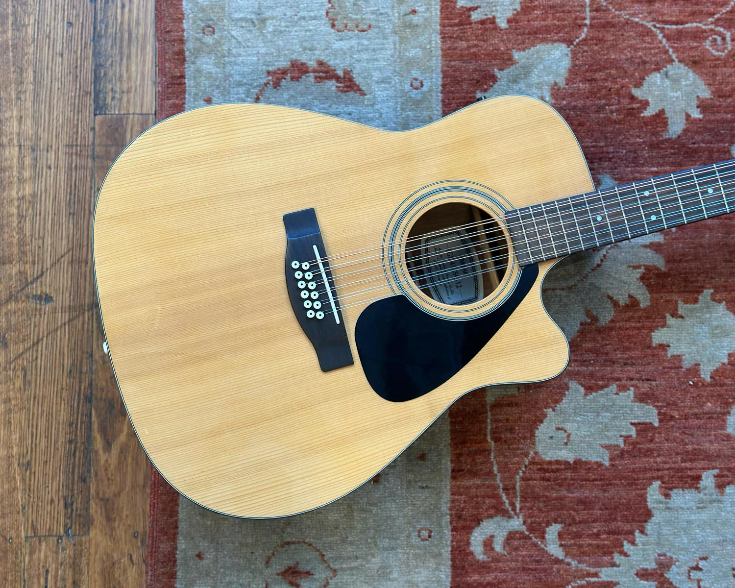 YAMAHA FGX-413SC-12 12-String Acoustic w/ Pickup & HSC