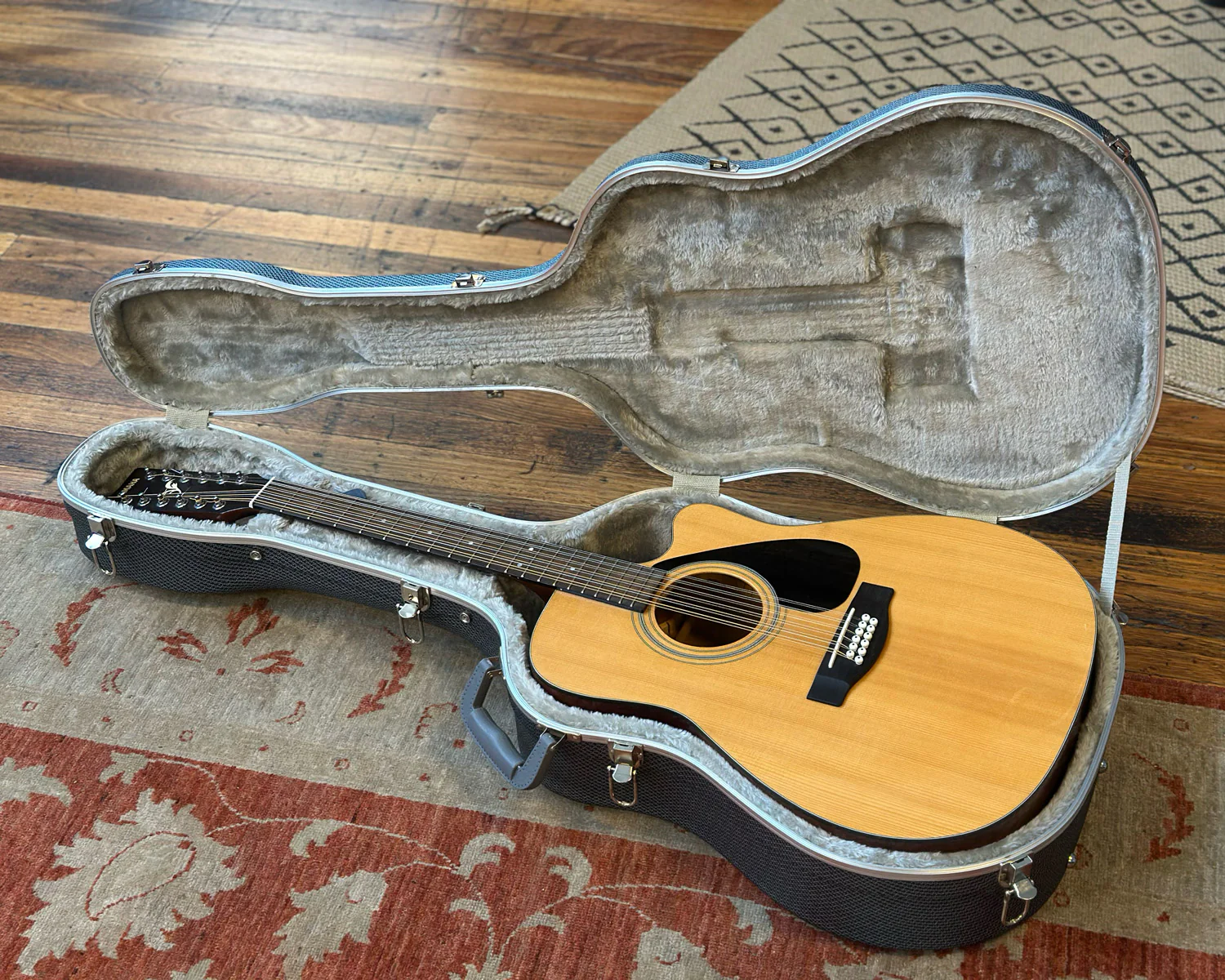 YAMAHA FGX-413SC-12 12-String Acoustic w/ Pickup & HSC - Image 10