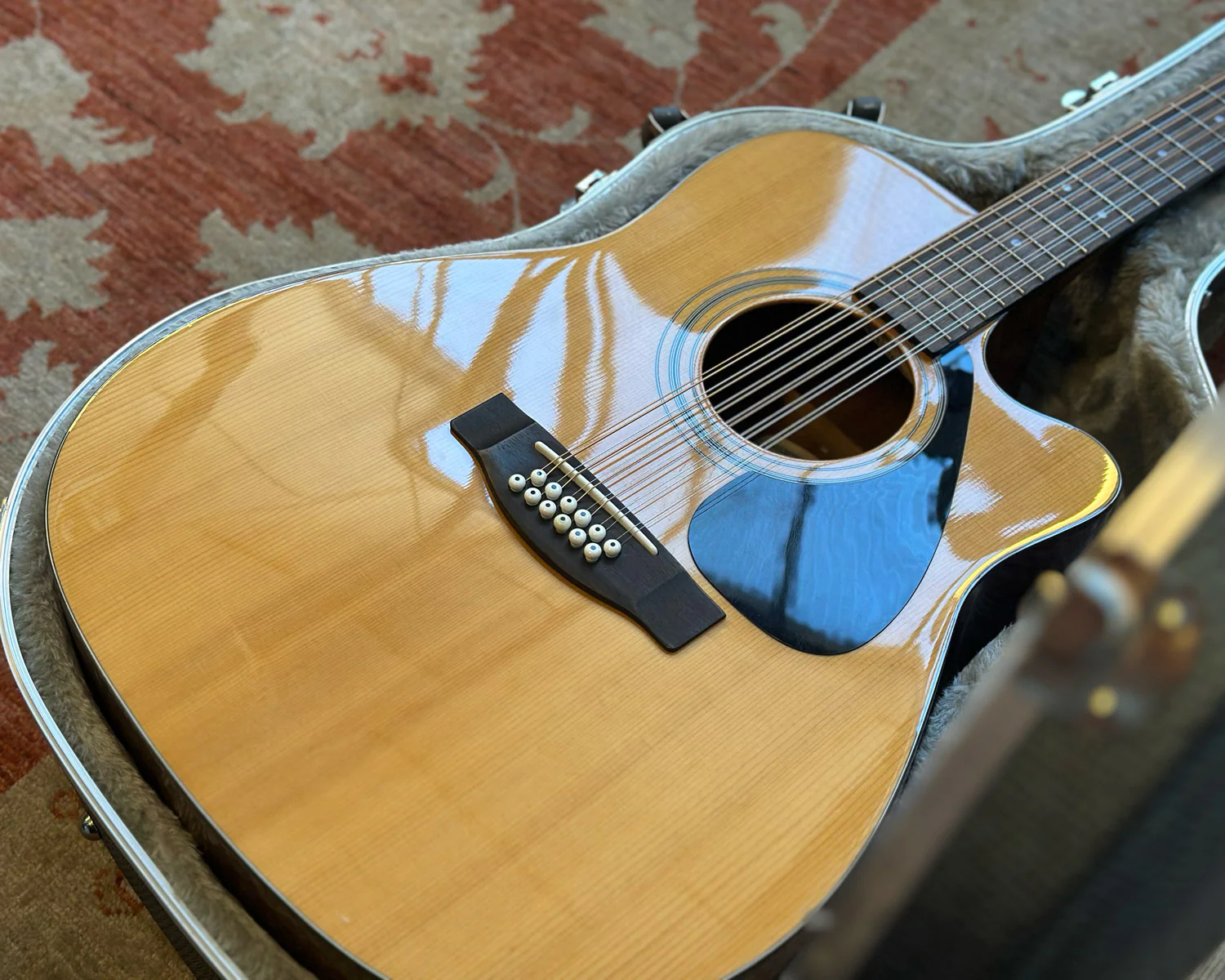 YAMAHA FGX-413SC-12 12-String Acoustic w/ Pickup & HSC - Image 12