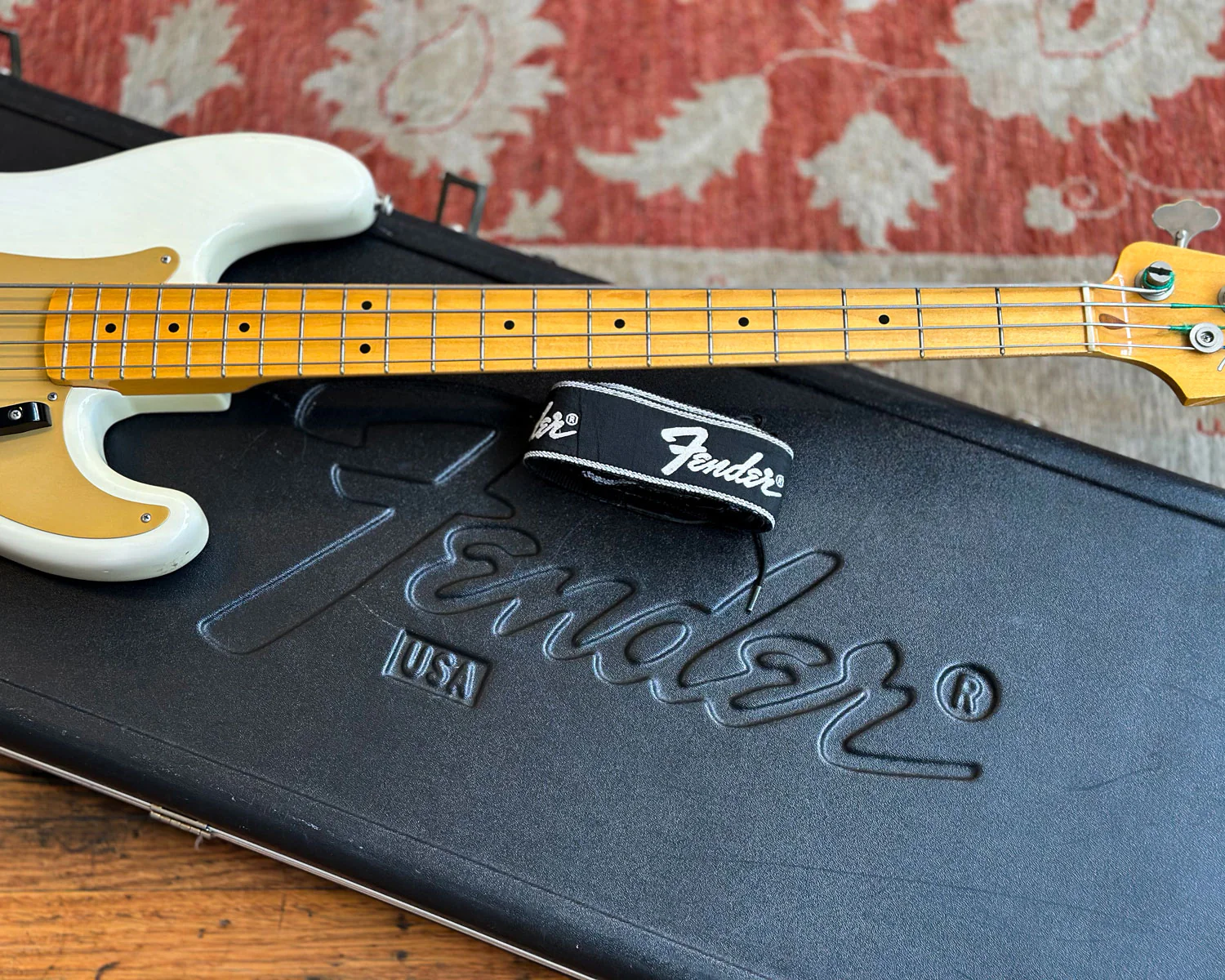 2008 Fender American Vintage '57 Precision Bass - White Gold - Image 13
