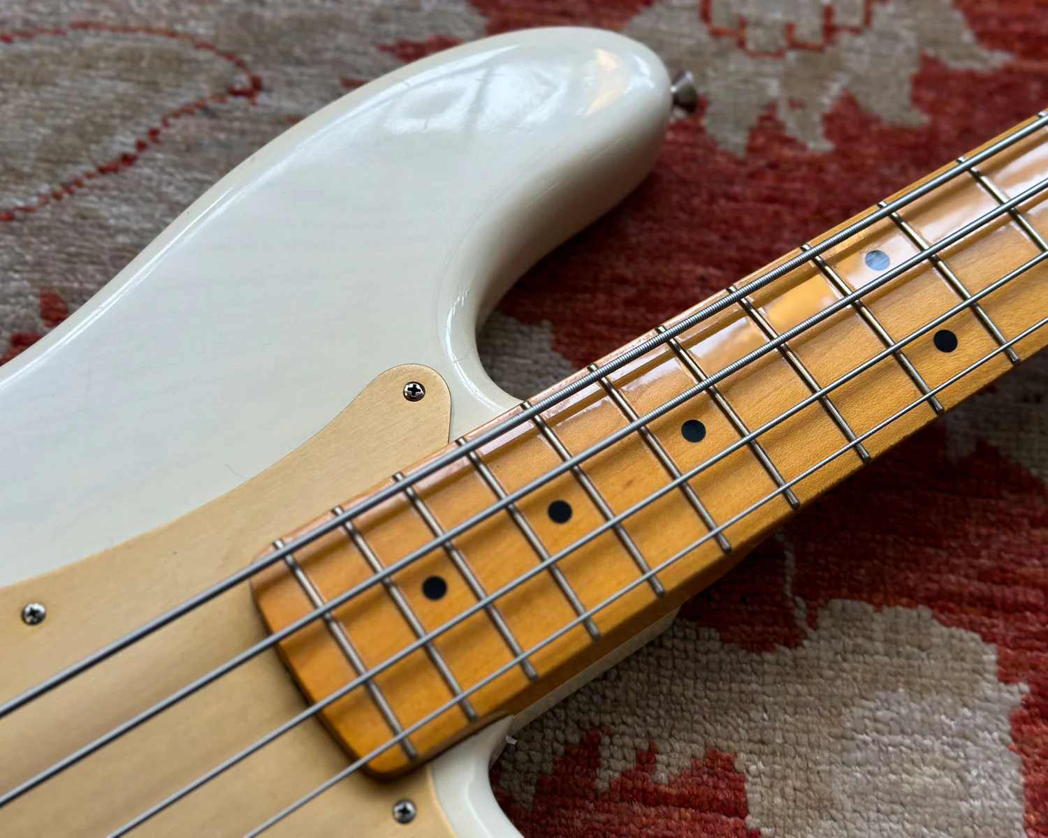 2008 Fender American Vintage '57 Precision Bass - White Gold - Image 9