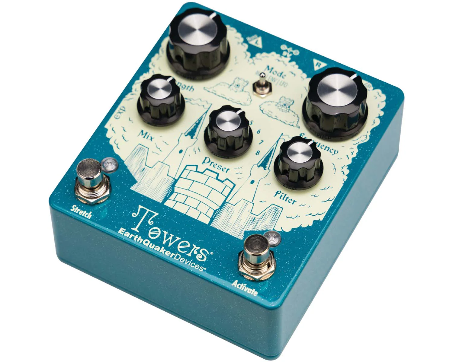 EarthQuaker Devices Towers Stereo Reverberant Filter Pedal - Image 5