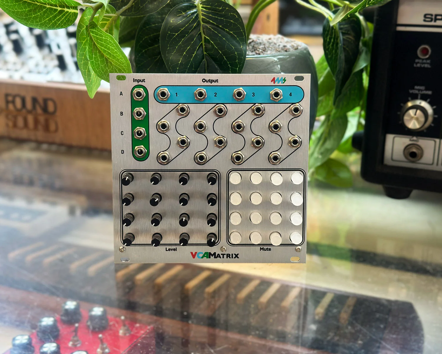 4Ms VCA Matrix Playable 4x4 Matrix VCA Module