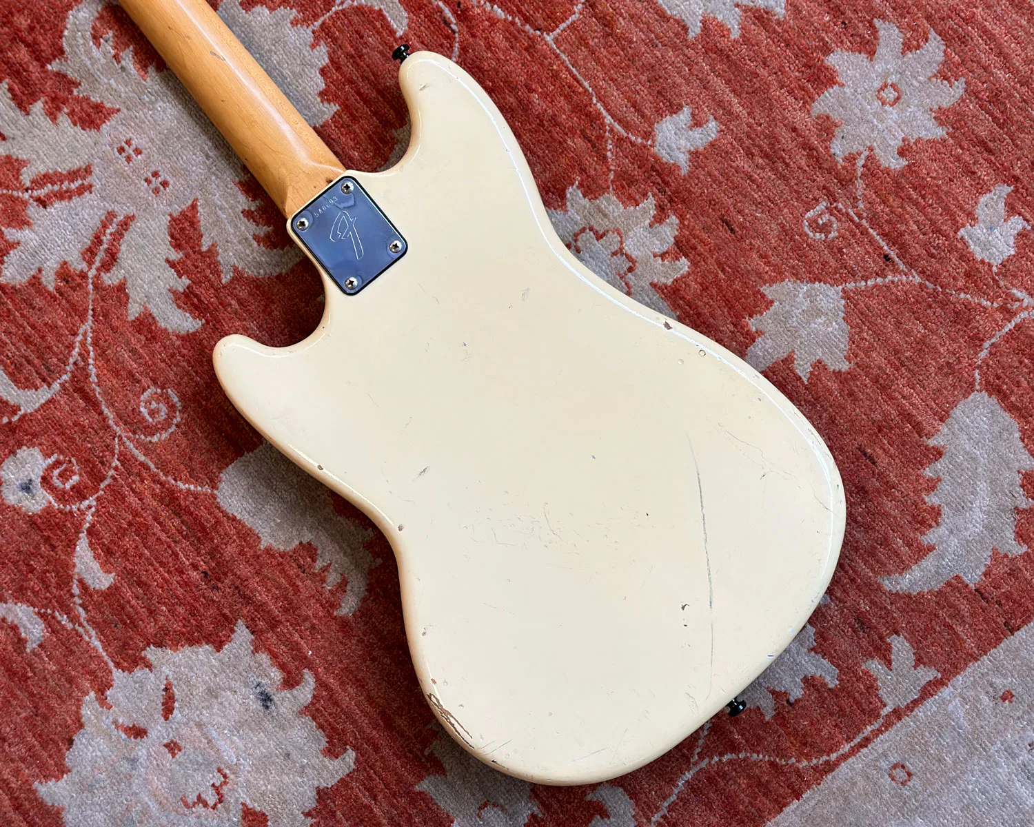 1974 Fender Musicmaster Bass - White - Image 3