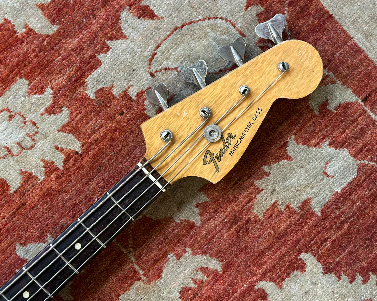 1974 Fender Musicmaster Bass - White - Image 5