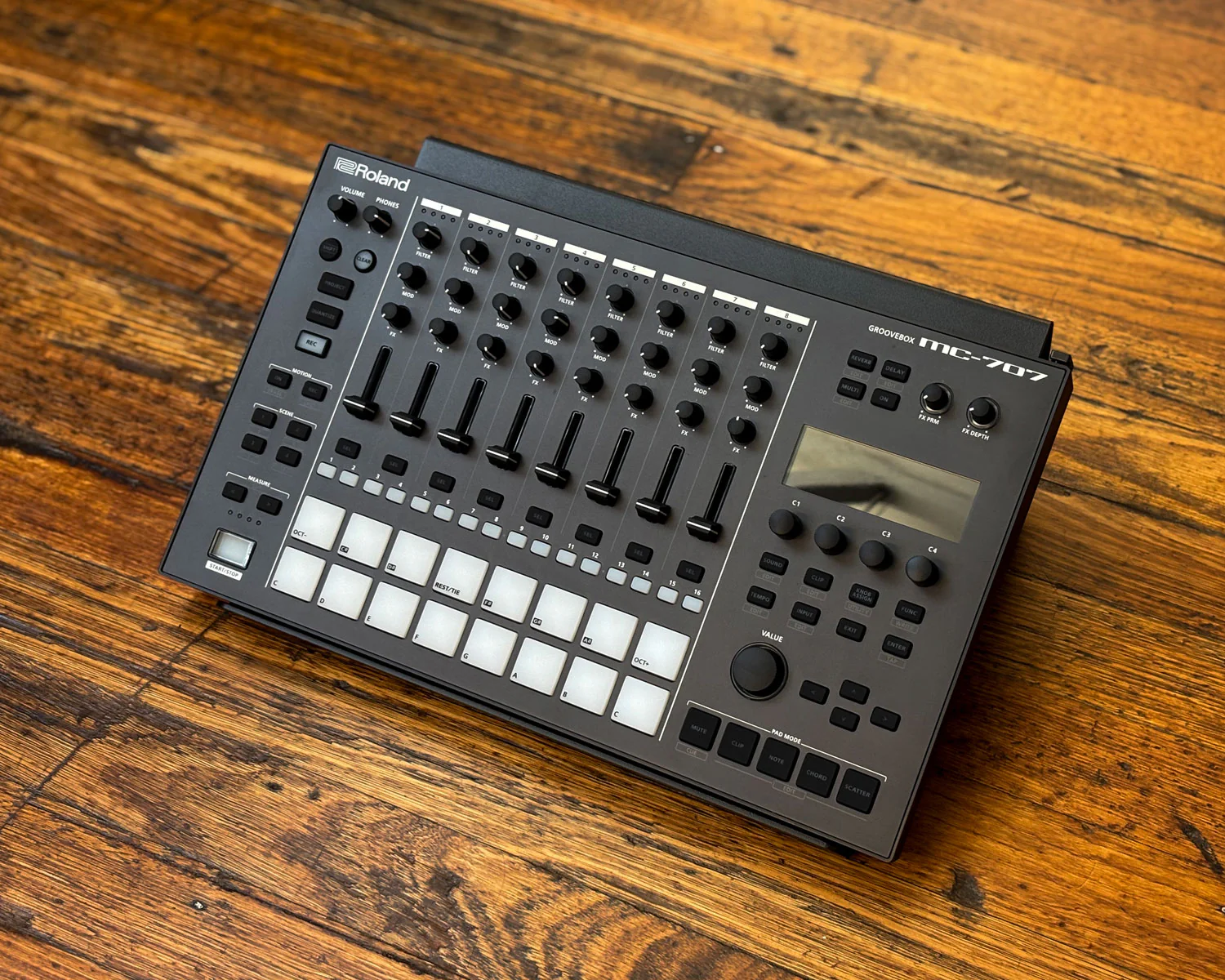 Roland MC-707 Groovebox w/ Magma Case - Image 2