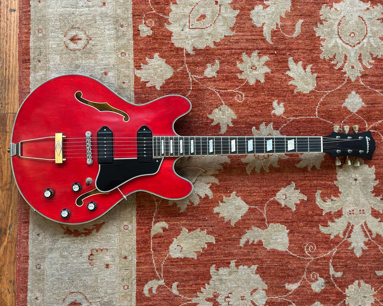 Eastman T64/TV-T Archtop w/ OHSC - Cherry - Image 3