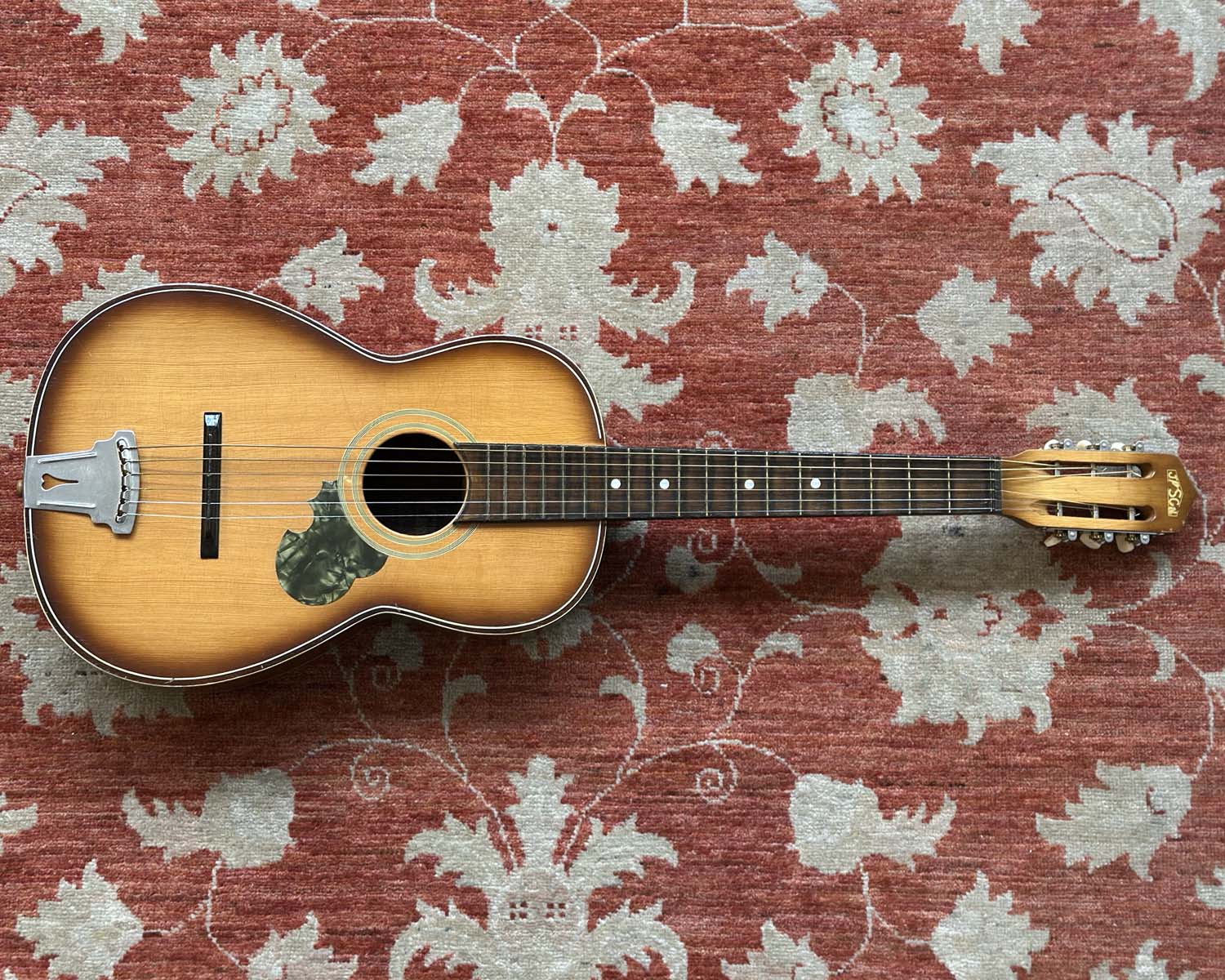 1960s Jason (Nagoya Suzuki) 'No. 5' Parlour Acoustic Guitar - Image 3