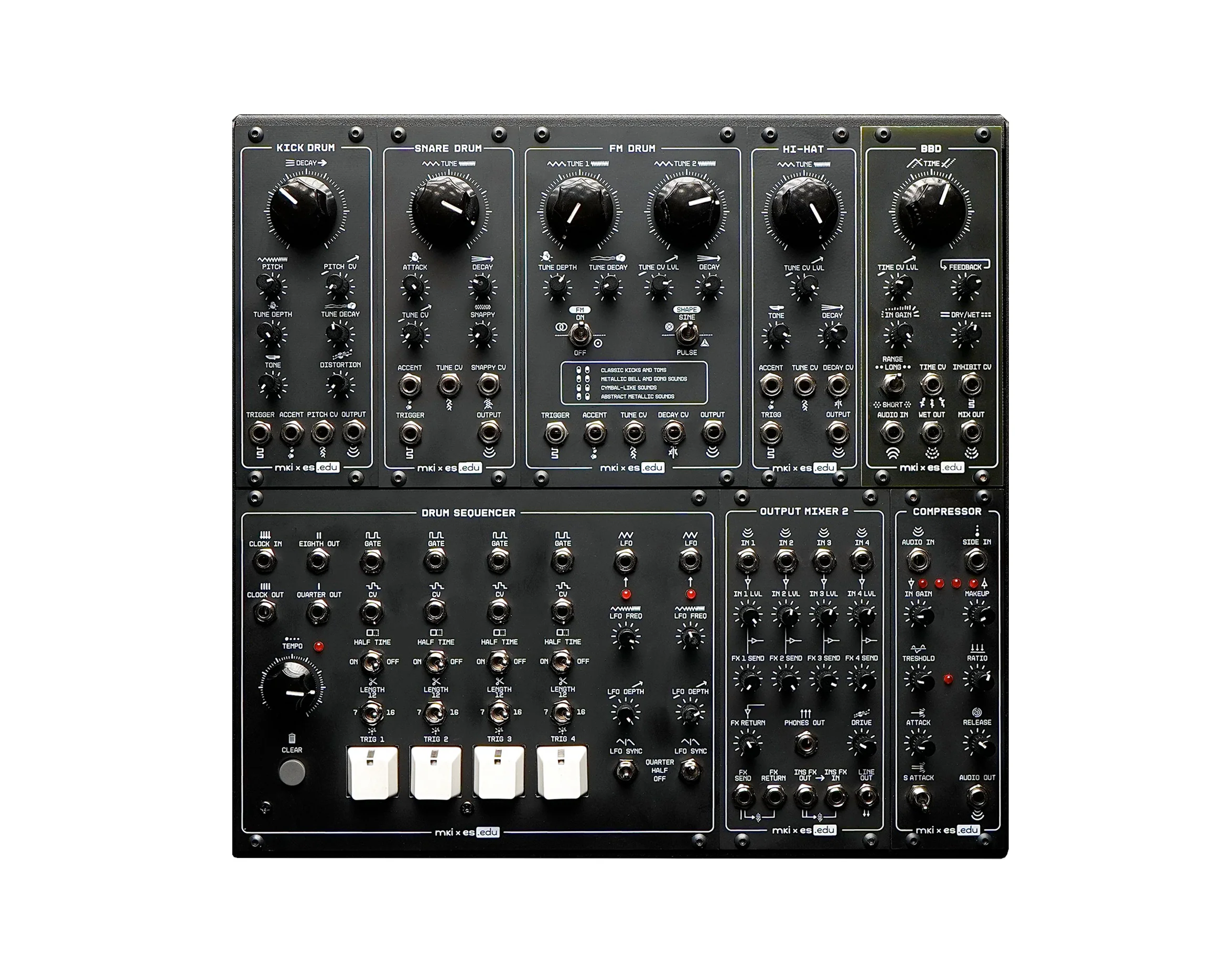 Erica Synths KONSTRUKT-8 EDU DIY Drum System (With Case)