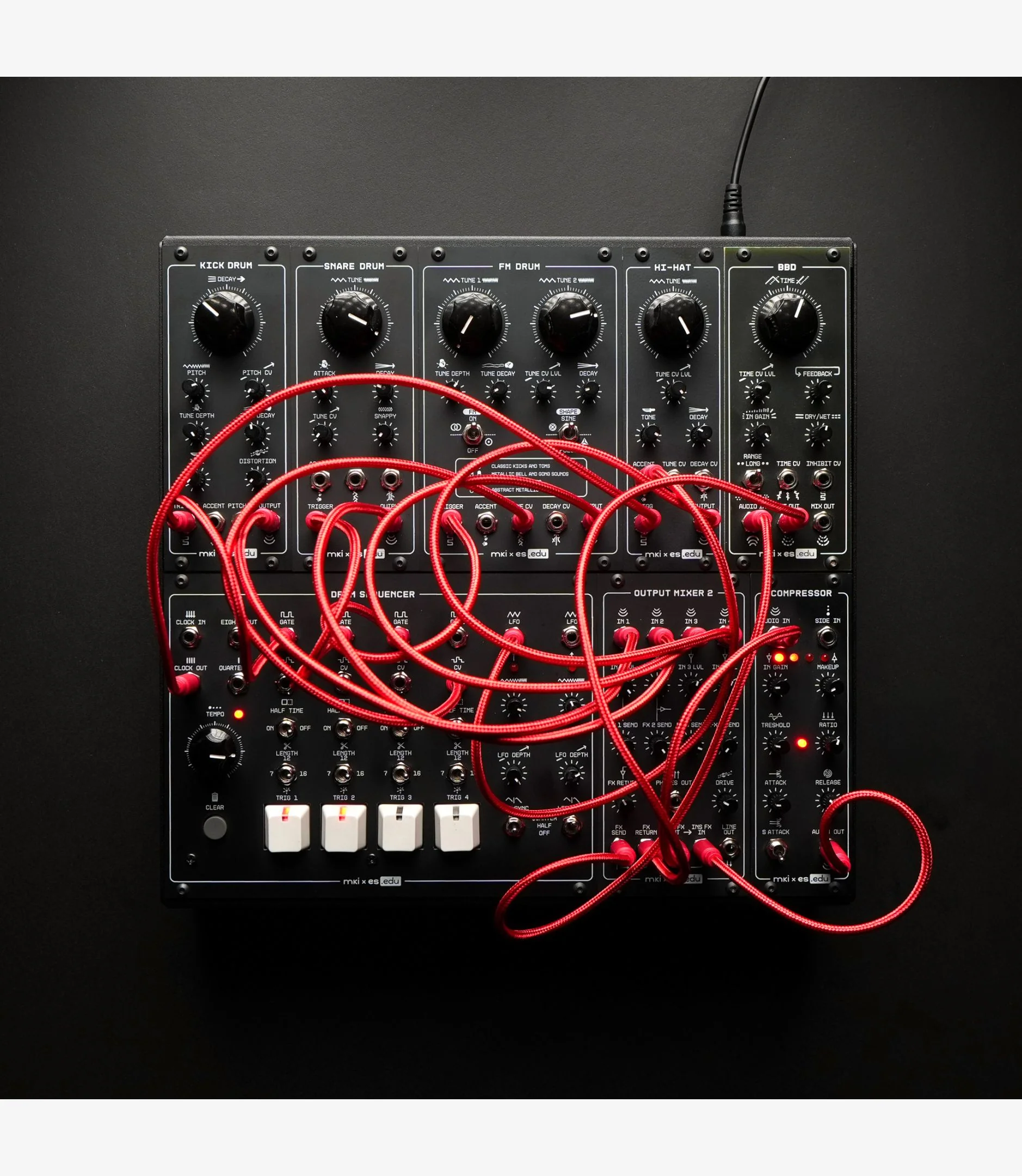 Erica Synths KONSTRUKT-8 EDU DIY Drum System (With Case) - Image 2