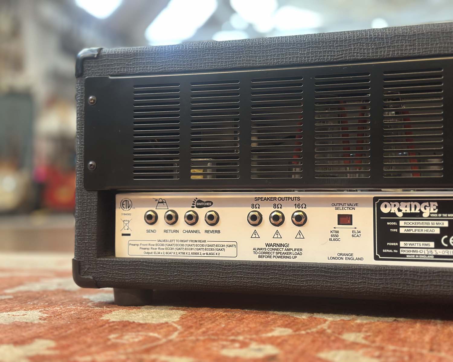 Orange Rockerverb 50 MkII Head - Image 5