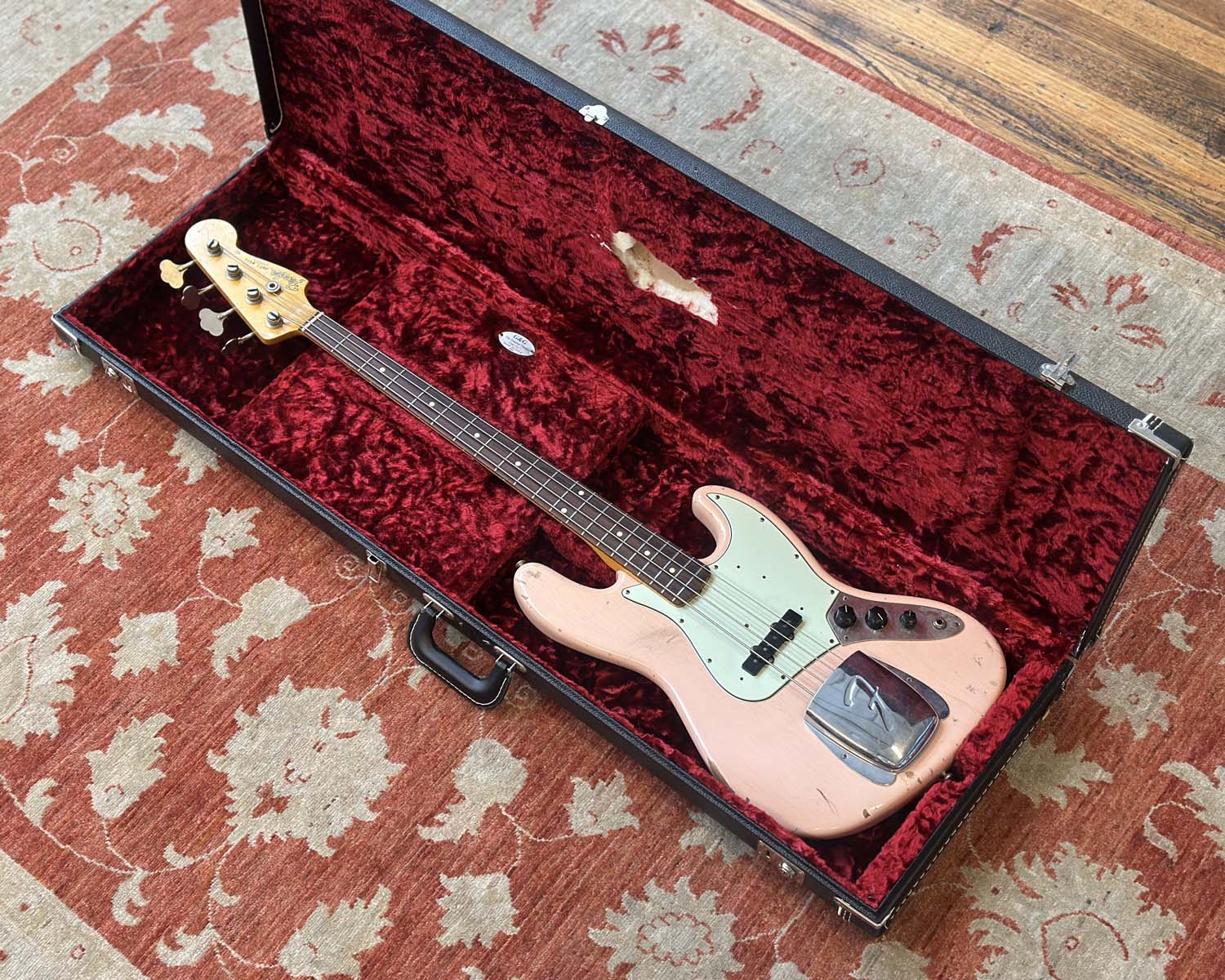 2020 Fender Custom Shop '62 Jazz Bass Journeyman Relic - Shell Pink - Image 17