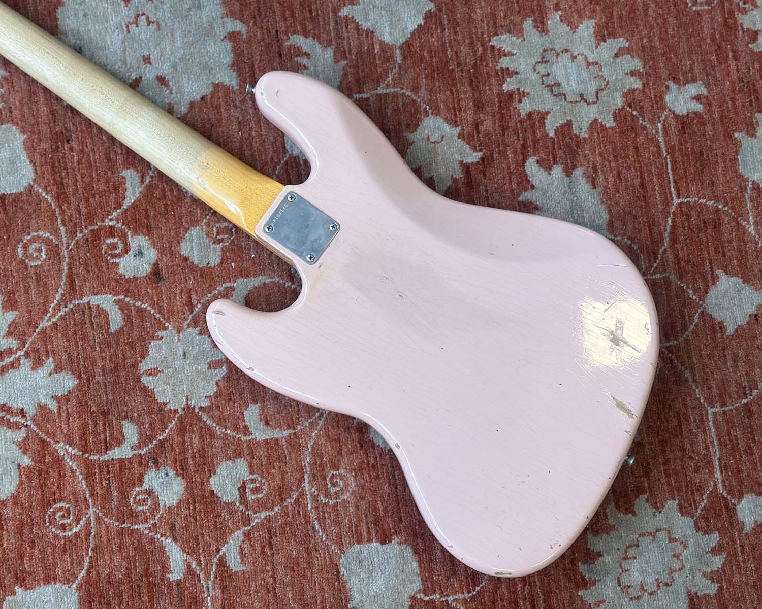 2020 Fender Custom Shop '62 Jazz Bass Journeyman Relic - Shell Pink - Image 4