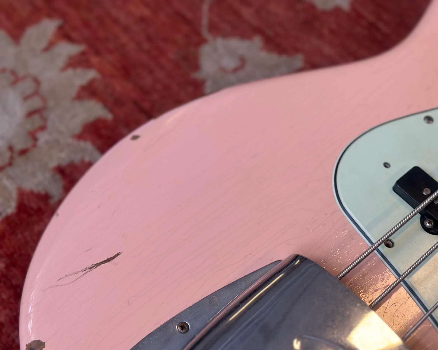 2020 Fender Custom Shop '62 Jazz Bass Journeyman Relic - Shell Pink - Image 7