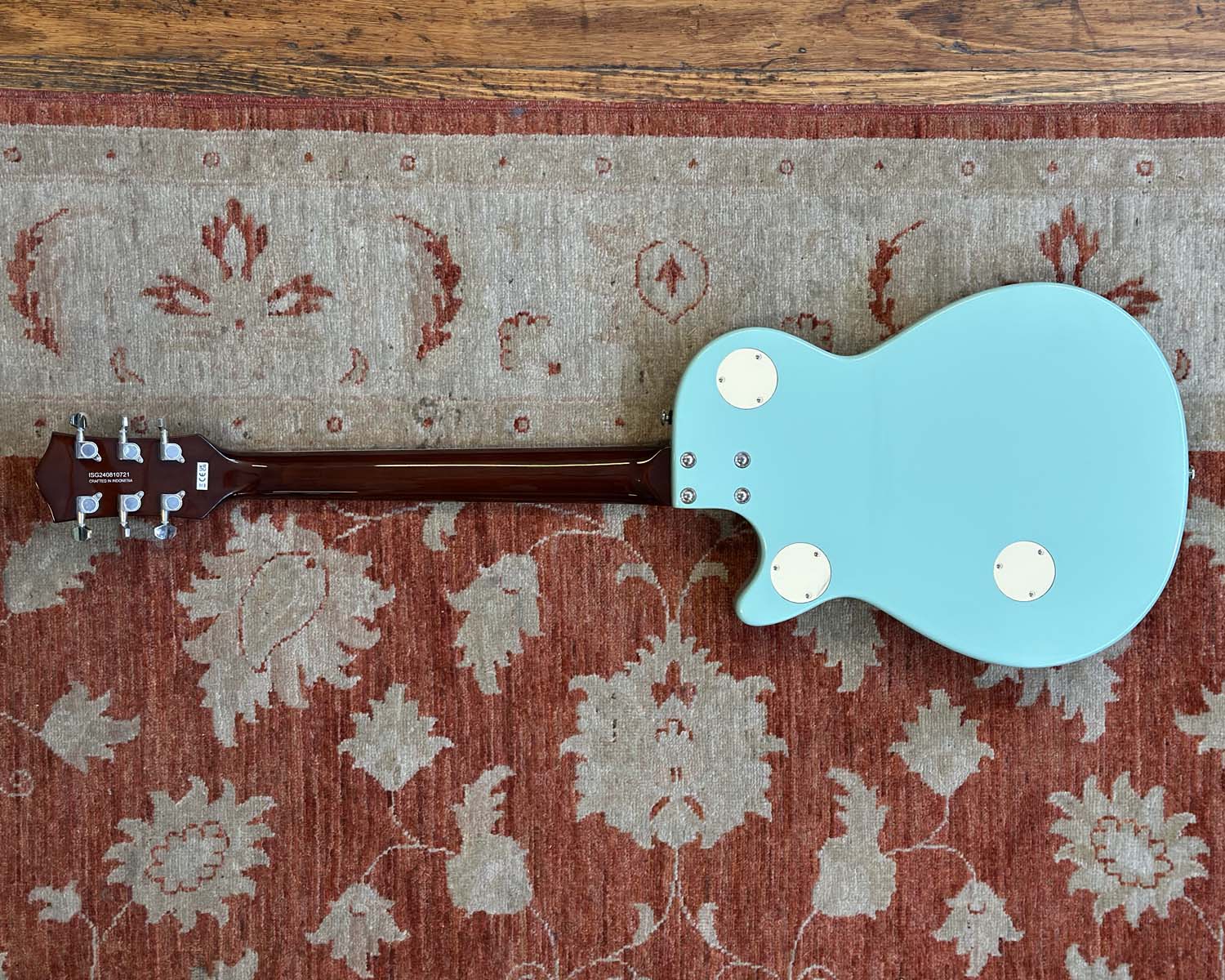 Gretsch Streamliner Jet Club Single-Cut in Mint Metallic with Hard Case - Image 3