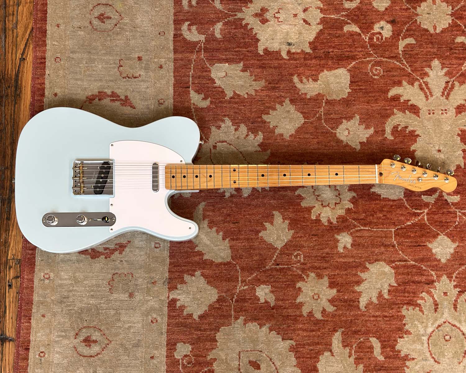 Fender Vintera '50s Telecaster Maple Sonic Blue - Image 3