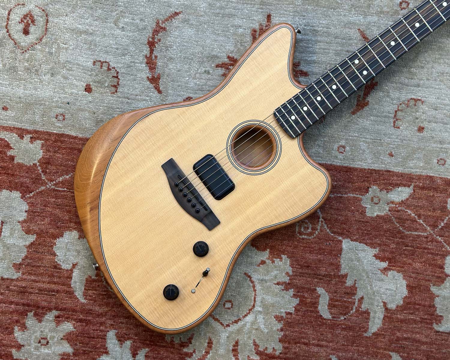 2022 Fender American Acoustasonic Jazzmaster - Natural