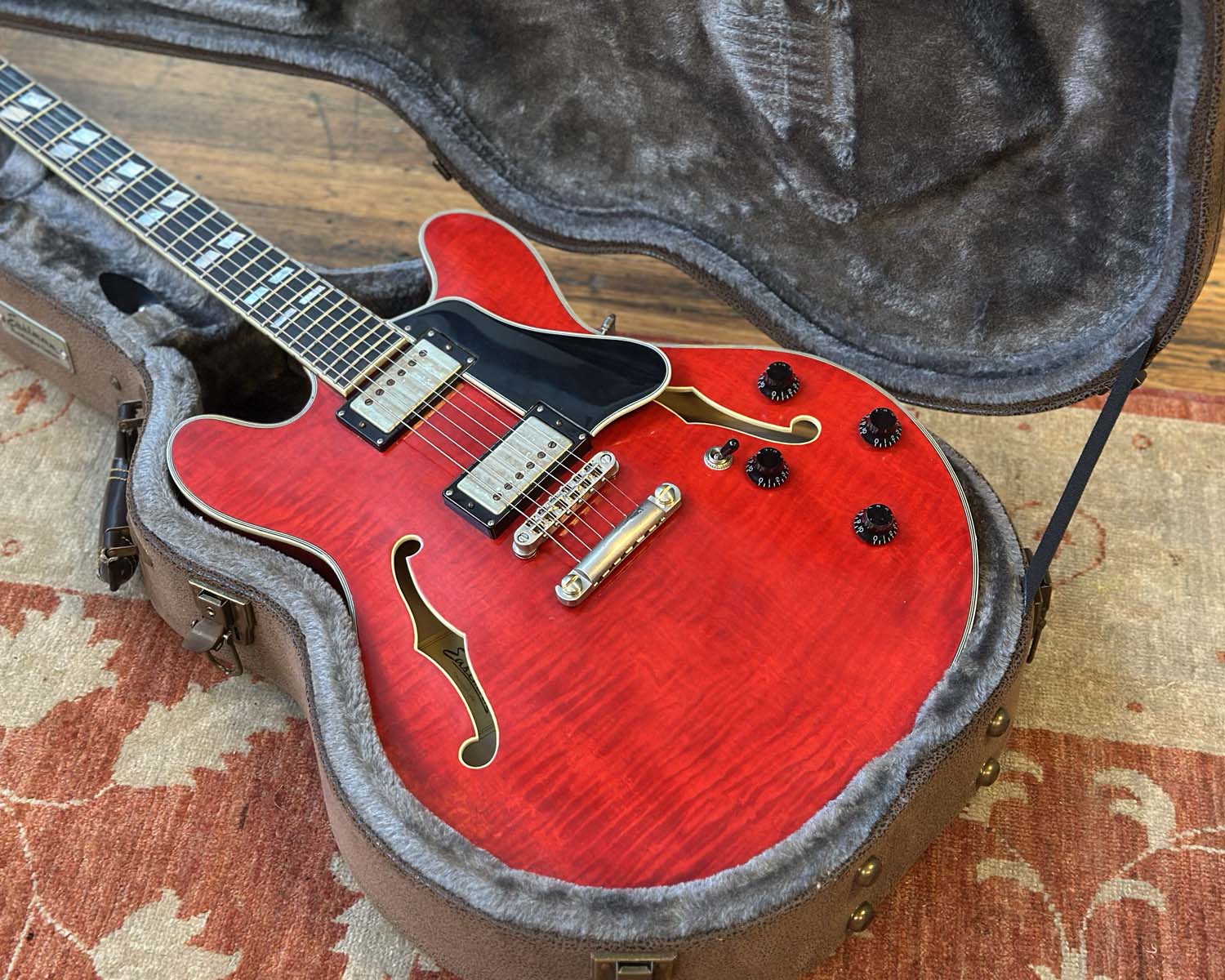 Eastman T59/V Semi-Hollow Thinline Electric Guitar w/ OHSC - Seymour Duncan Antiquities - Image 11