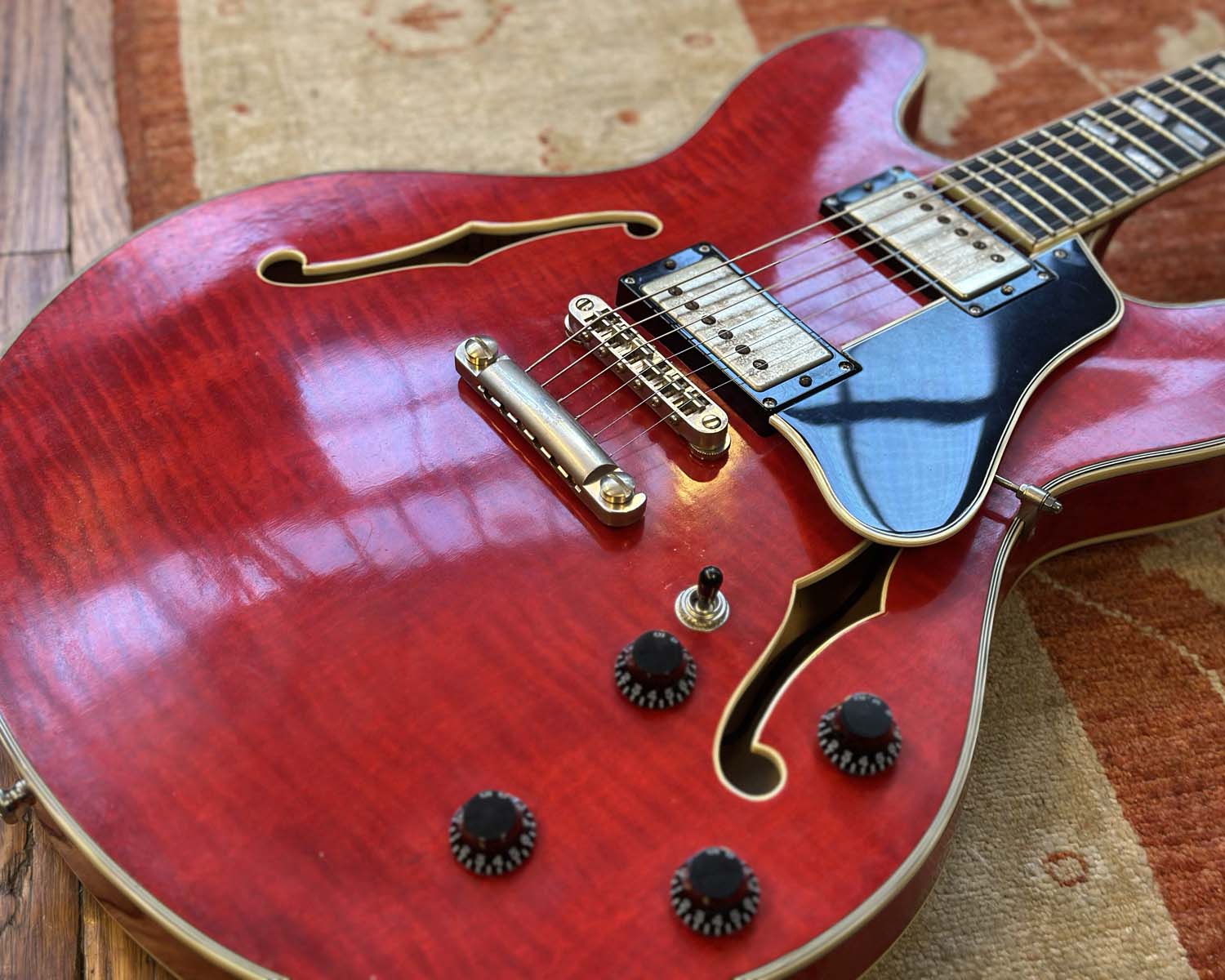 Eastman T59/V Semi-Hollow Thinline Electric Guitar w/ OHSC - Seymour Duncan Antiquities - Image 7