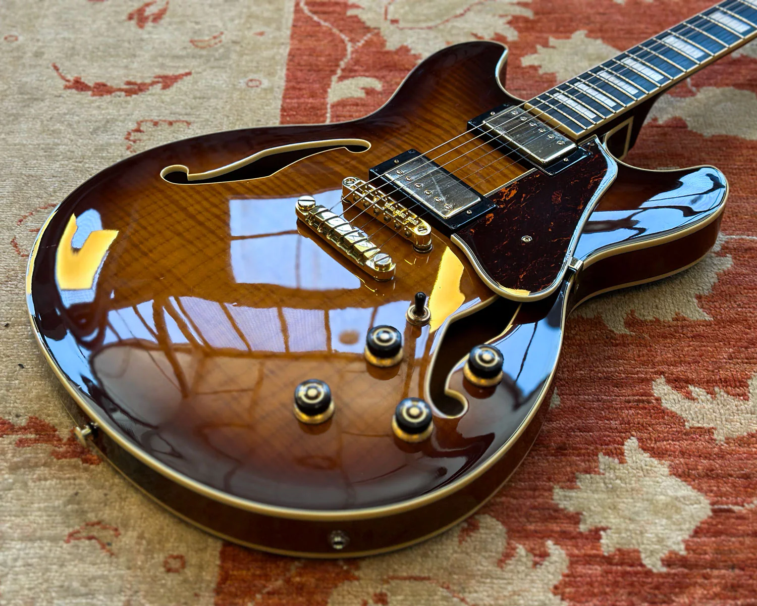 Ibanez AS93FM - Expressionist Artcore Violin Sunburst Hollowbody Guitar - Image 10