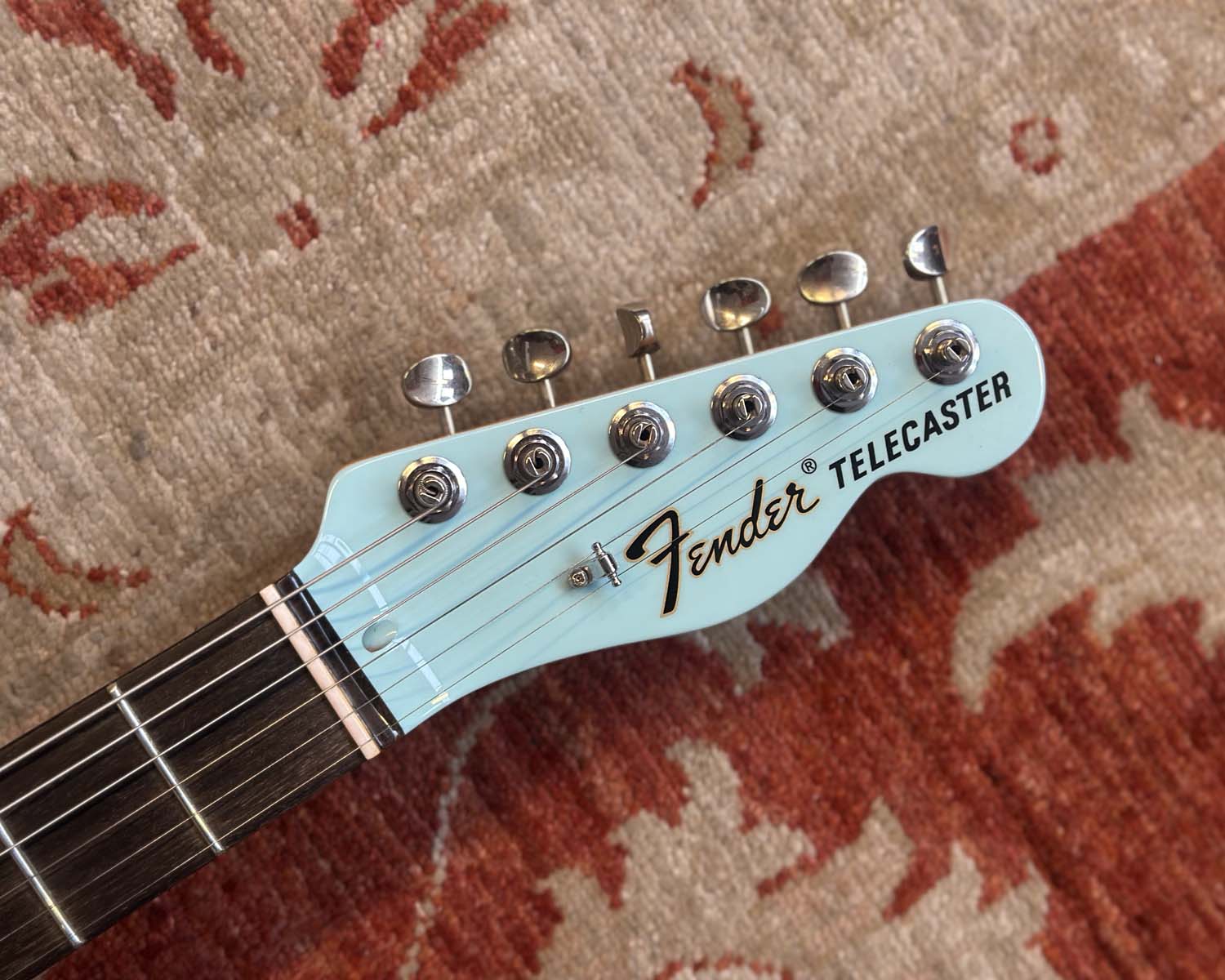 Fender Partscaster Telecaster - Daphne Blue w/ Bigsby & Vibramate Spoiler - Image 2