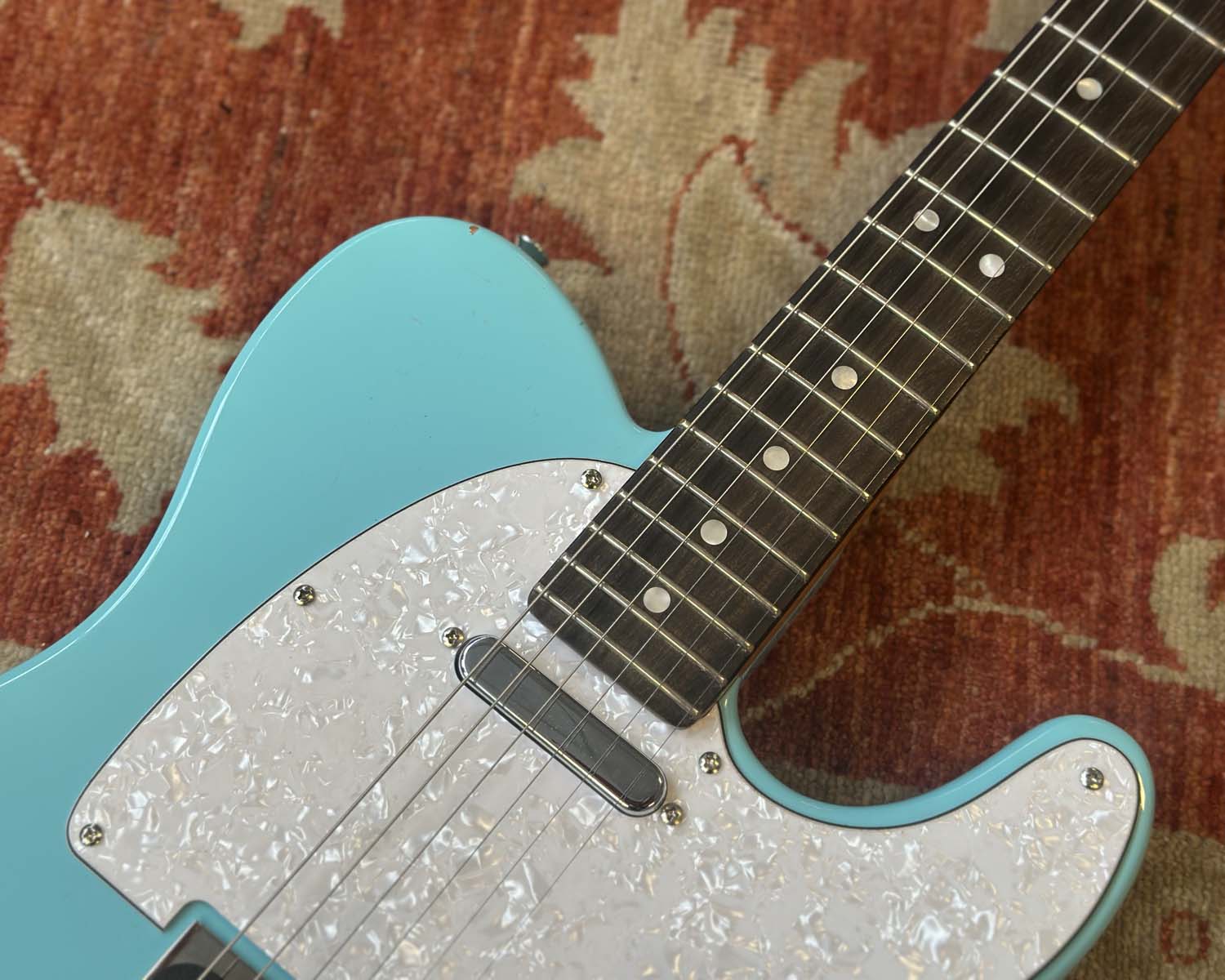 Fender Partscaster Telecaster - Daphne Blue w/ Bigsby & Vibramate Spoiler - Image 7