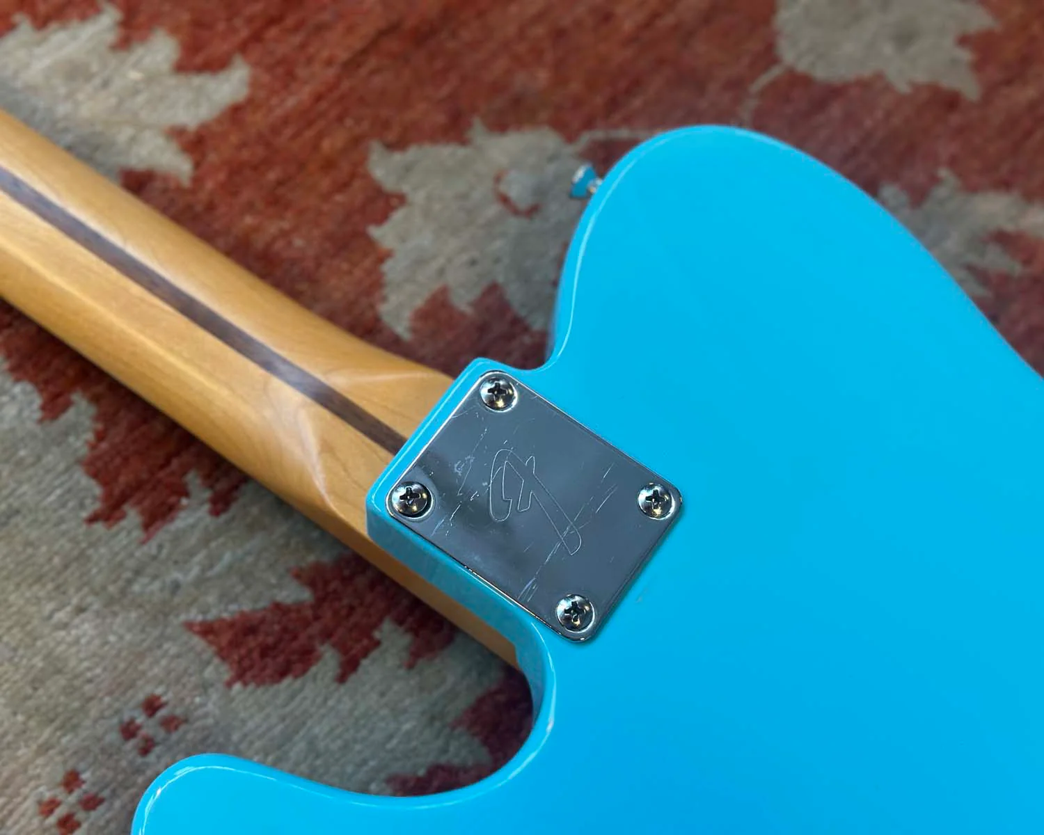 Fender Partscaster Telecaster - Daphne Blue w/ Bigsby & Vibramate Spoiler - Image 9