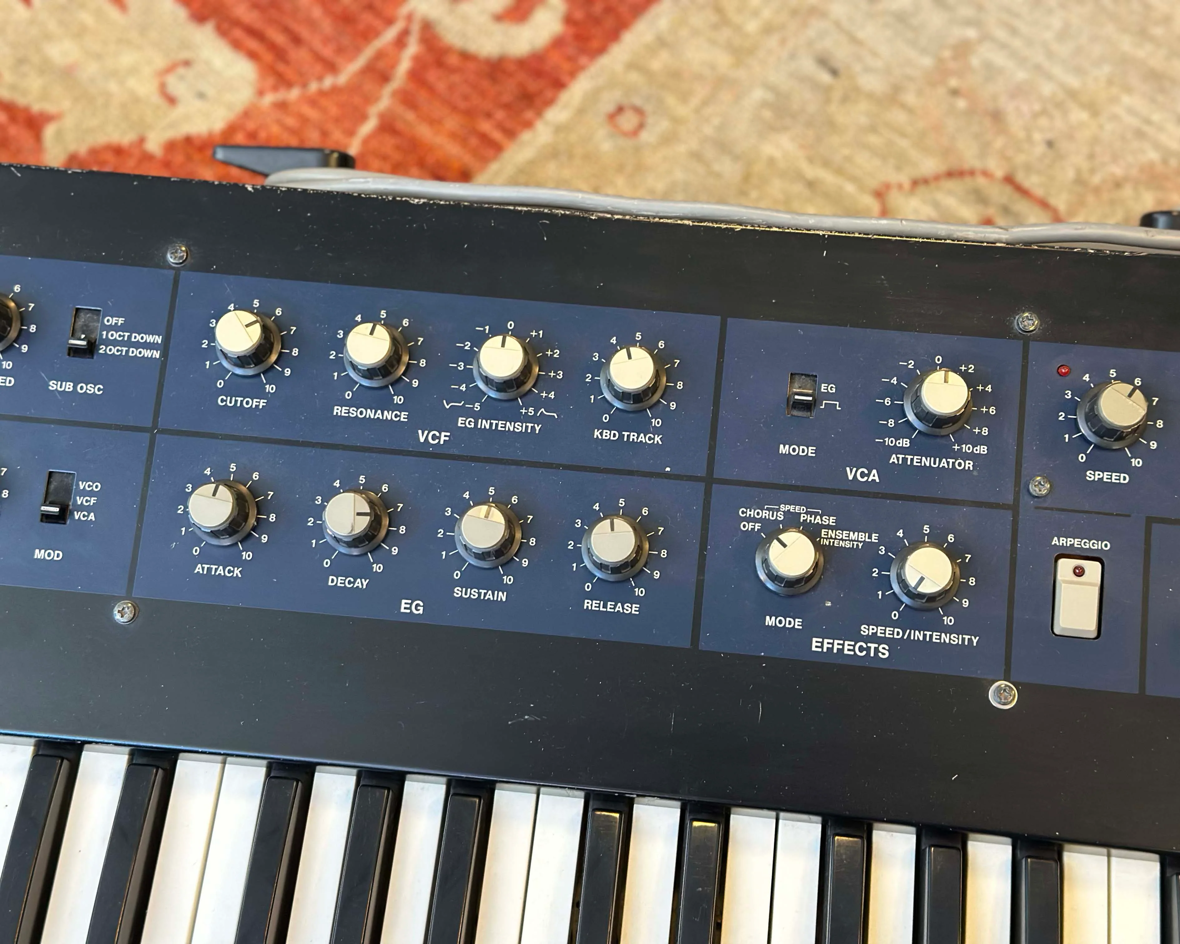 KORG PolySix Programmable 6 Voice Polyphonic Analogue Synthesizer - Image 5