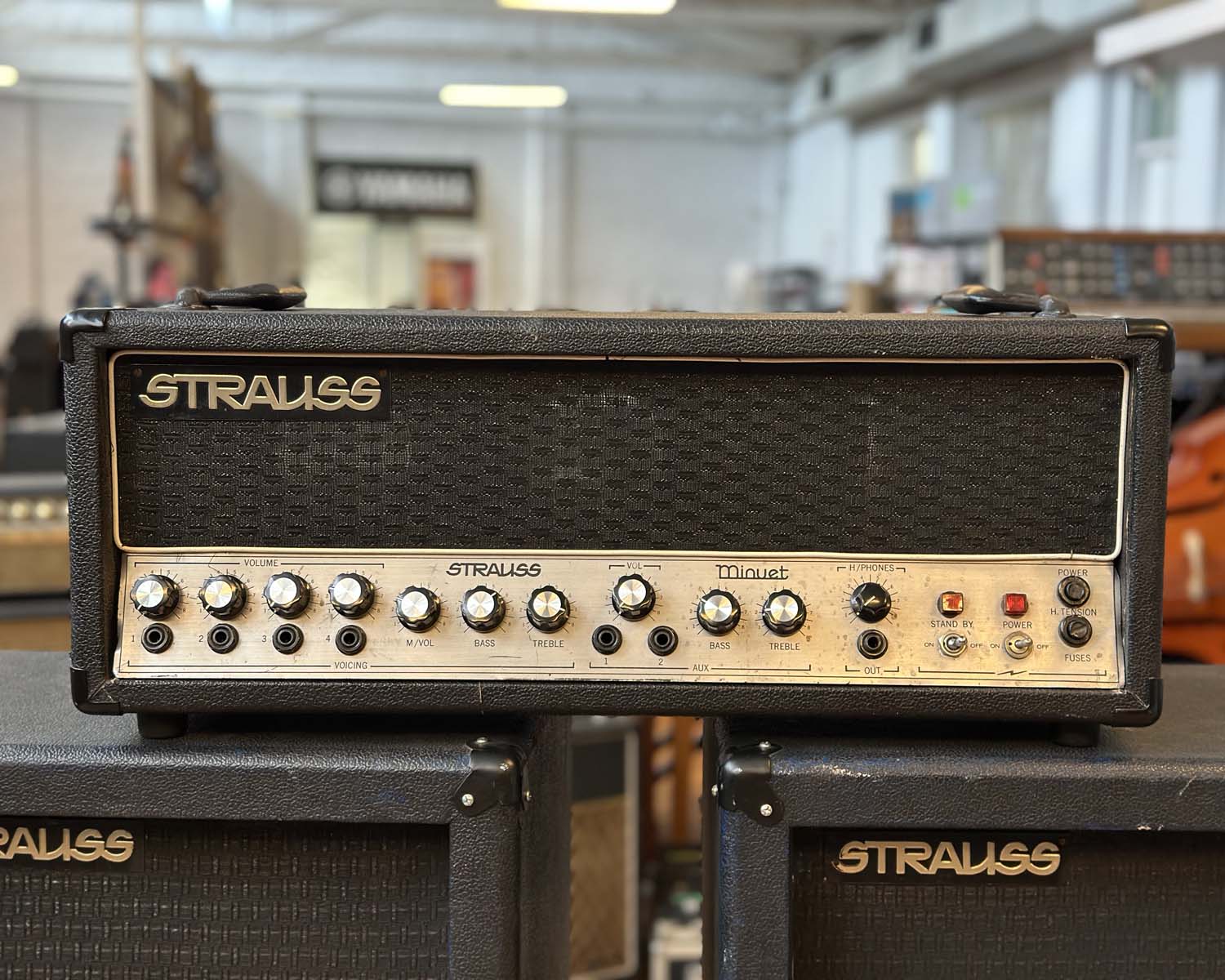 1970s Strauss Minuet Valve PA Head & Speakers - Image 2