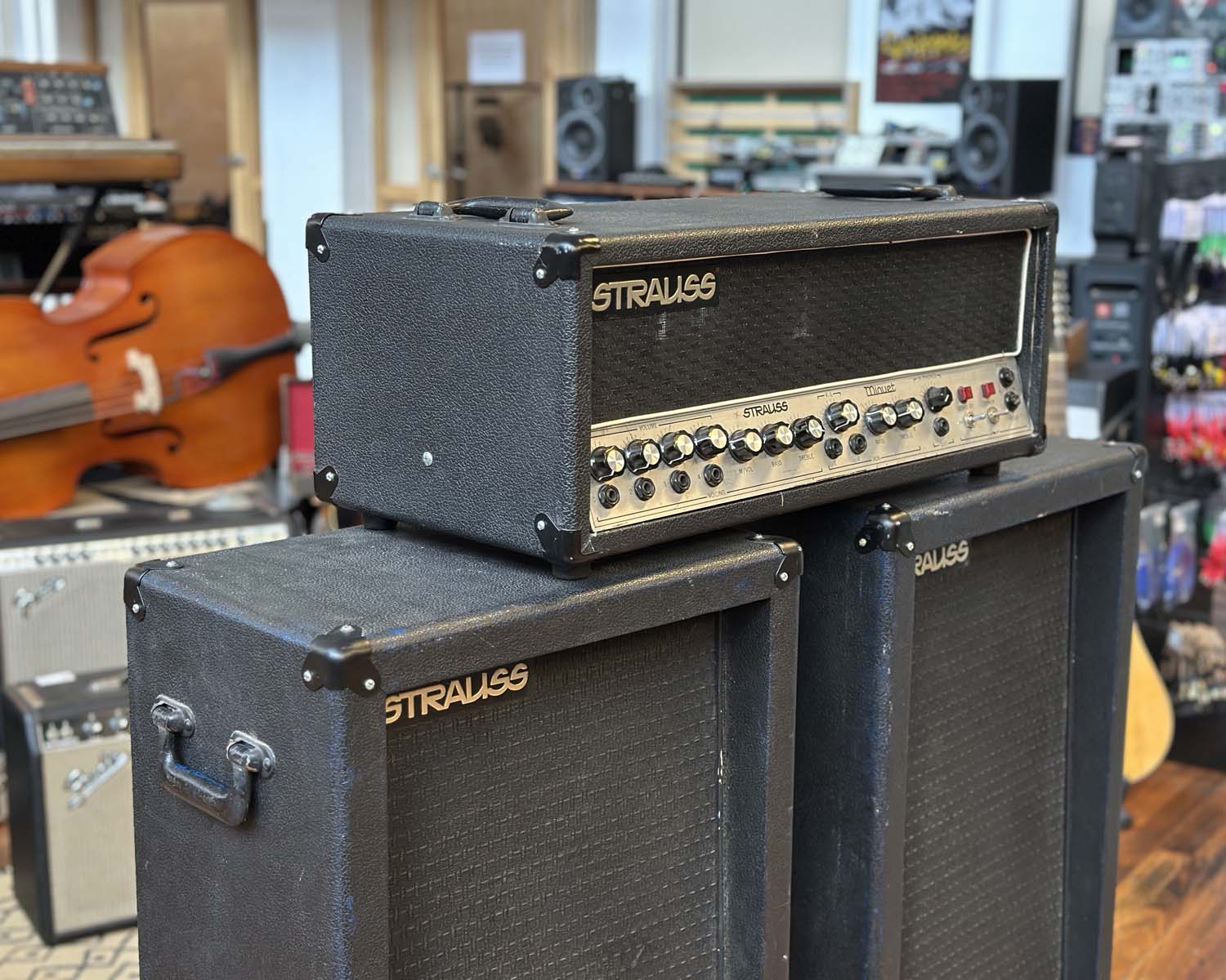 1970s Strauss Minuet Valve PA Head & Speakers - Image 8
