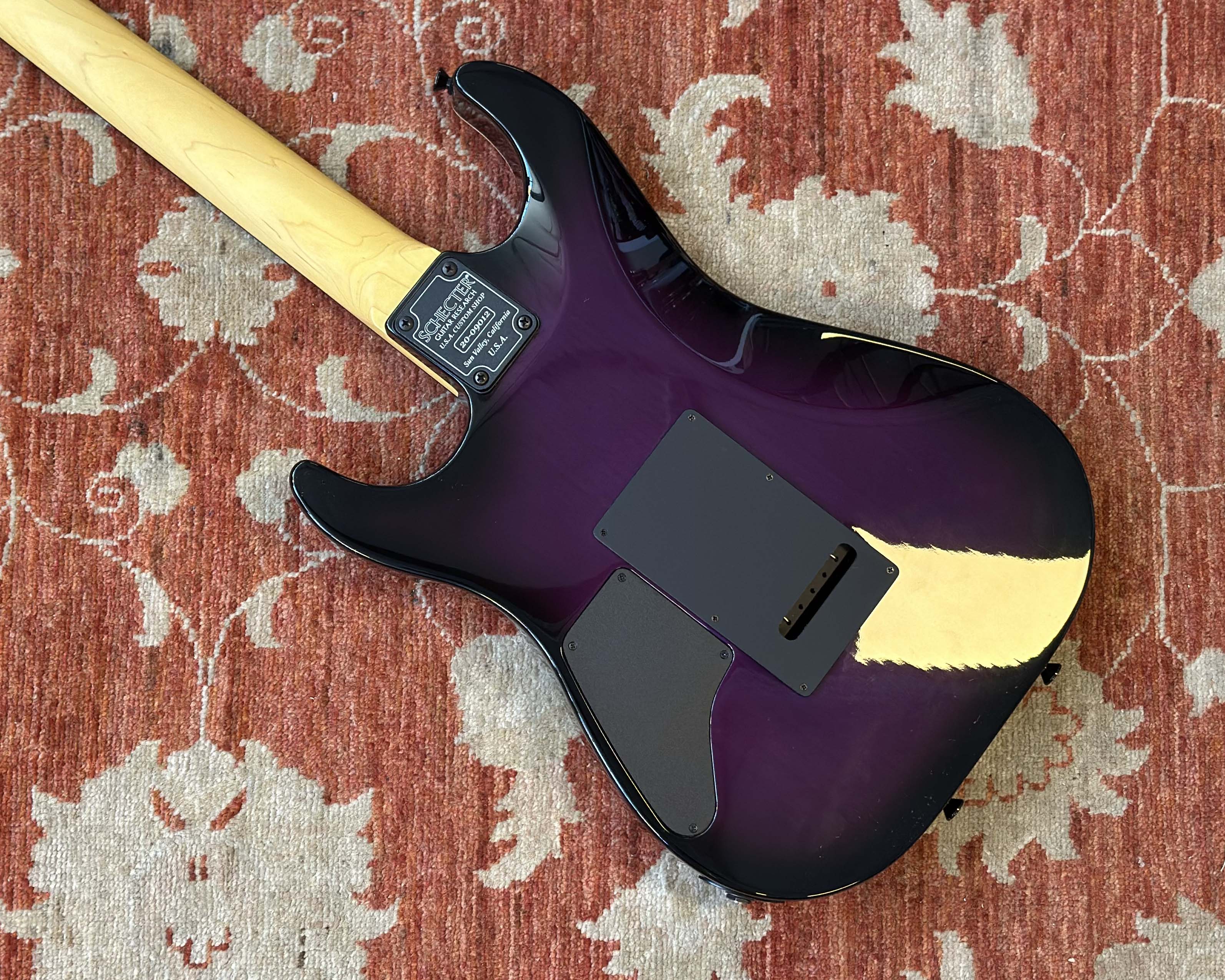 Schecter USA Custom Shop Sunset Custom II - Black Violet w/ OHSC & Paperwork - Image 4