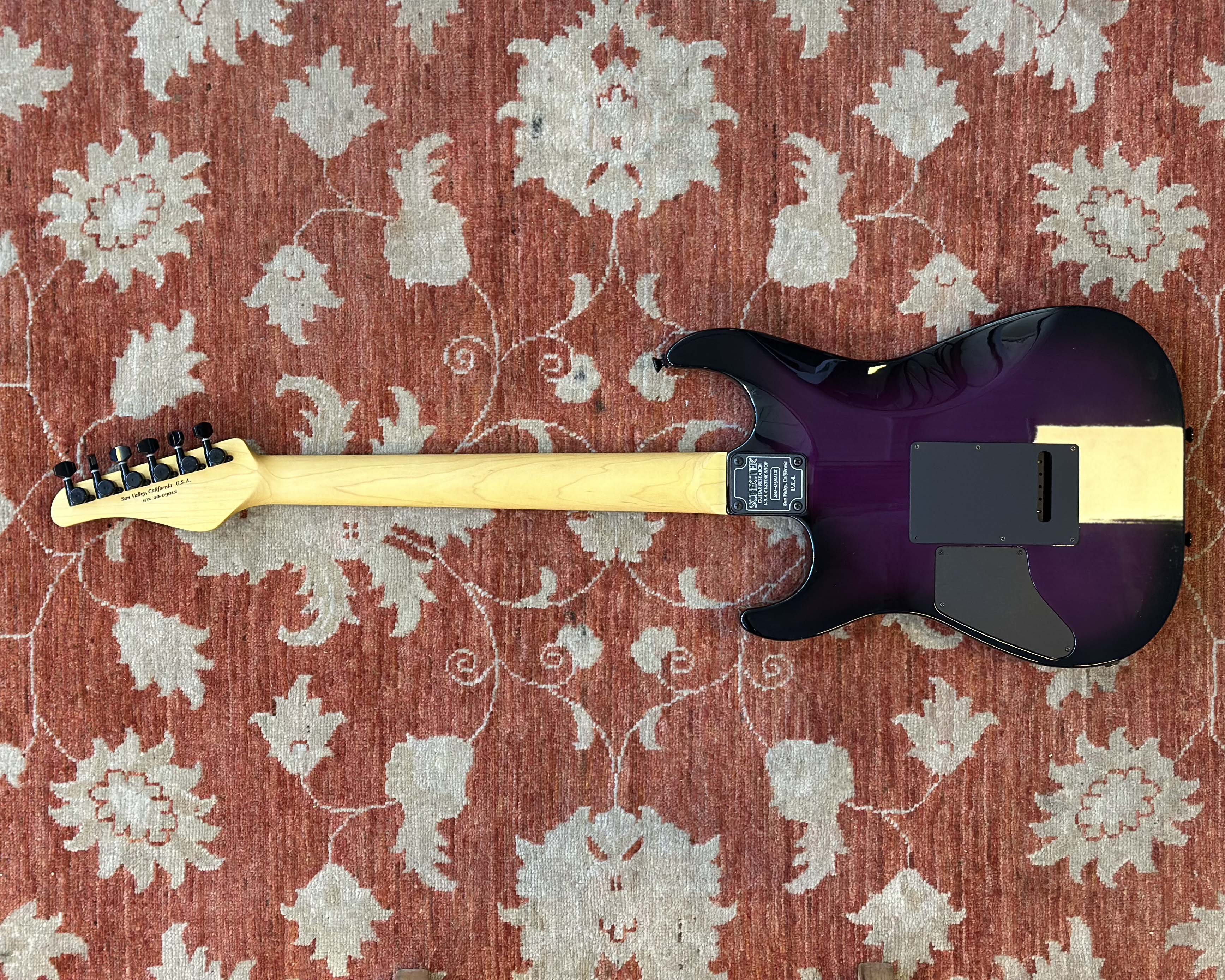 Schecter USA Custom Shop Sunset Custom II - Black Violet w/ OHSC & Paperwork - Image 6