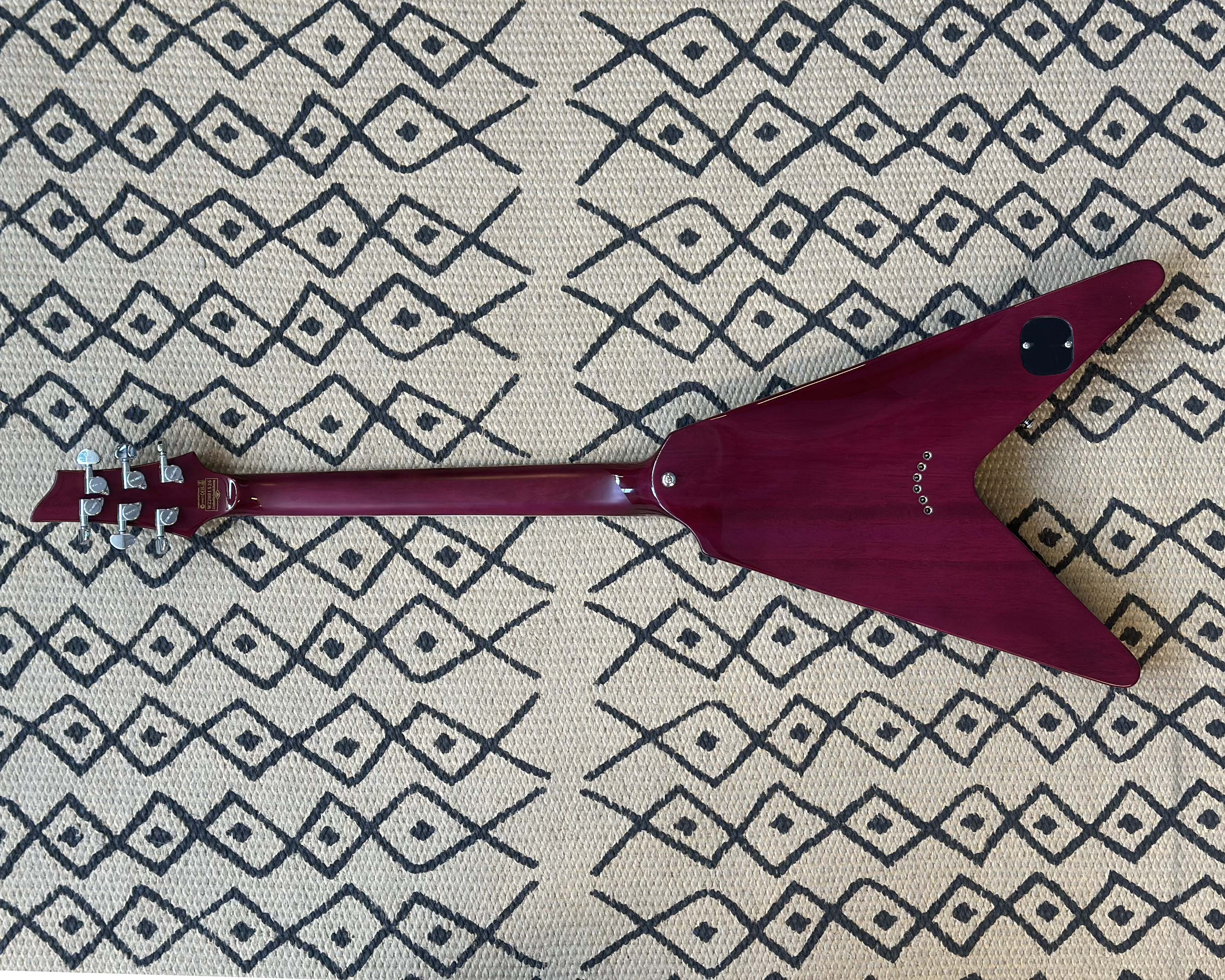 Schecter V-1 Custom - Transparent Purple w/ SKB Semi-HSC - Image 6