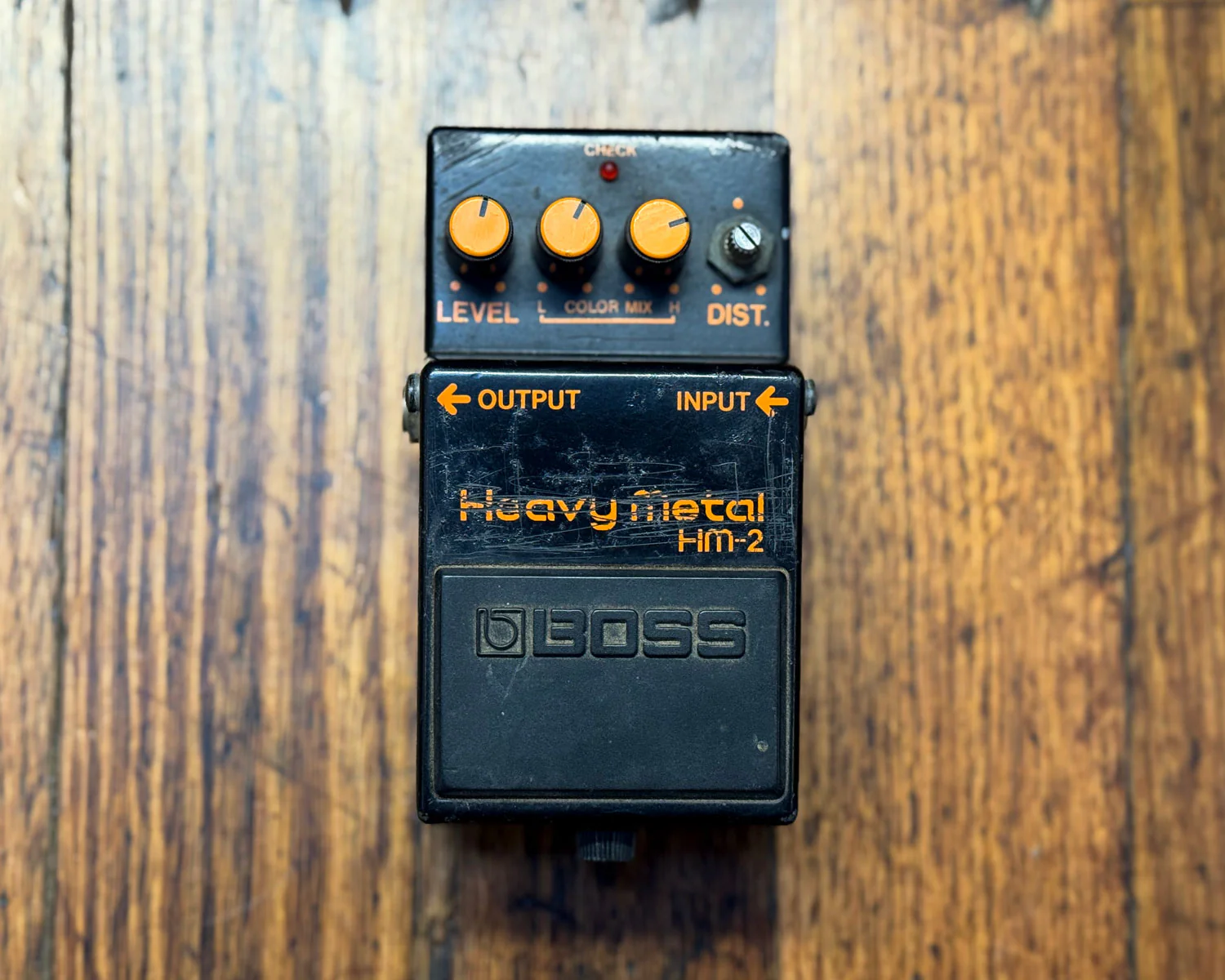 Black Label BOSS HM-2 Heavy Metal Distortion Pedal - Made in Japan
