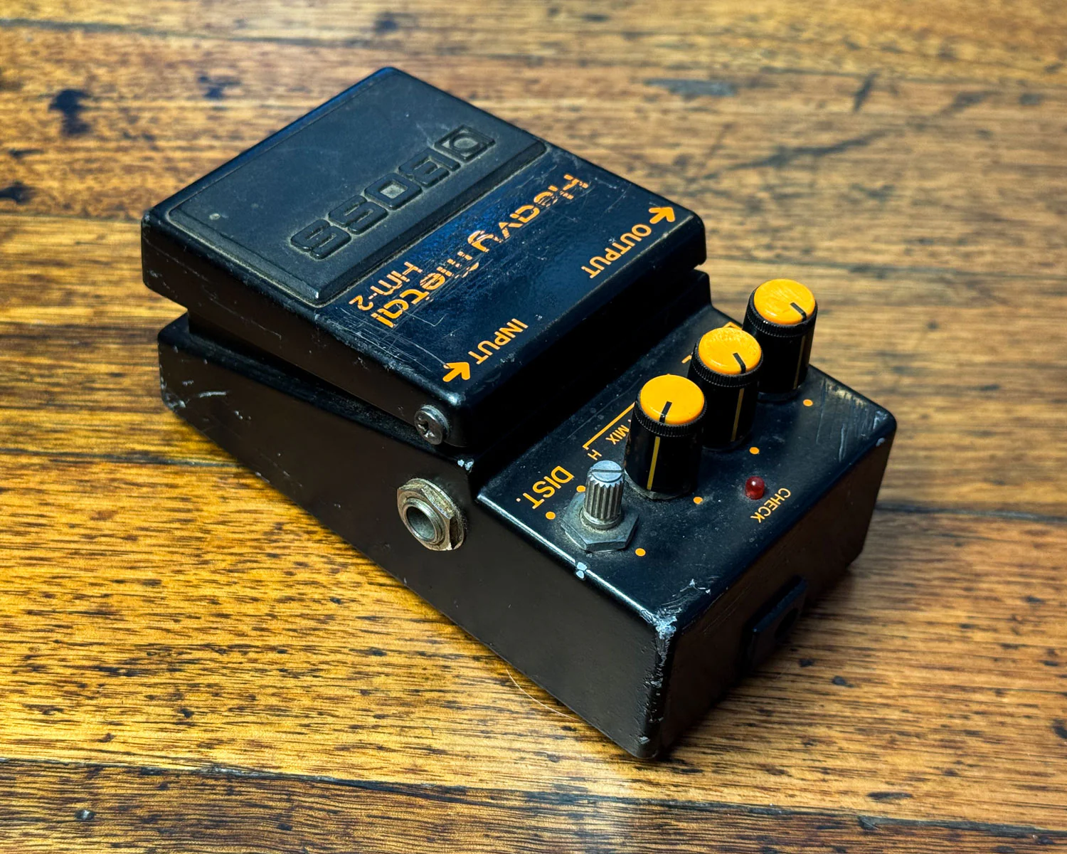 Black Label BOSS HM-2 Heavy Metal Distortion Pedal - Made in Japan - Image 3