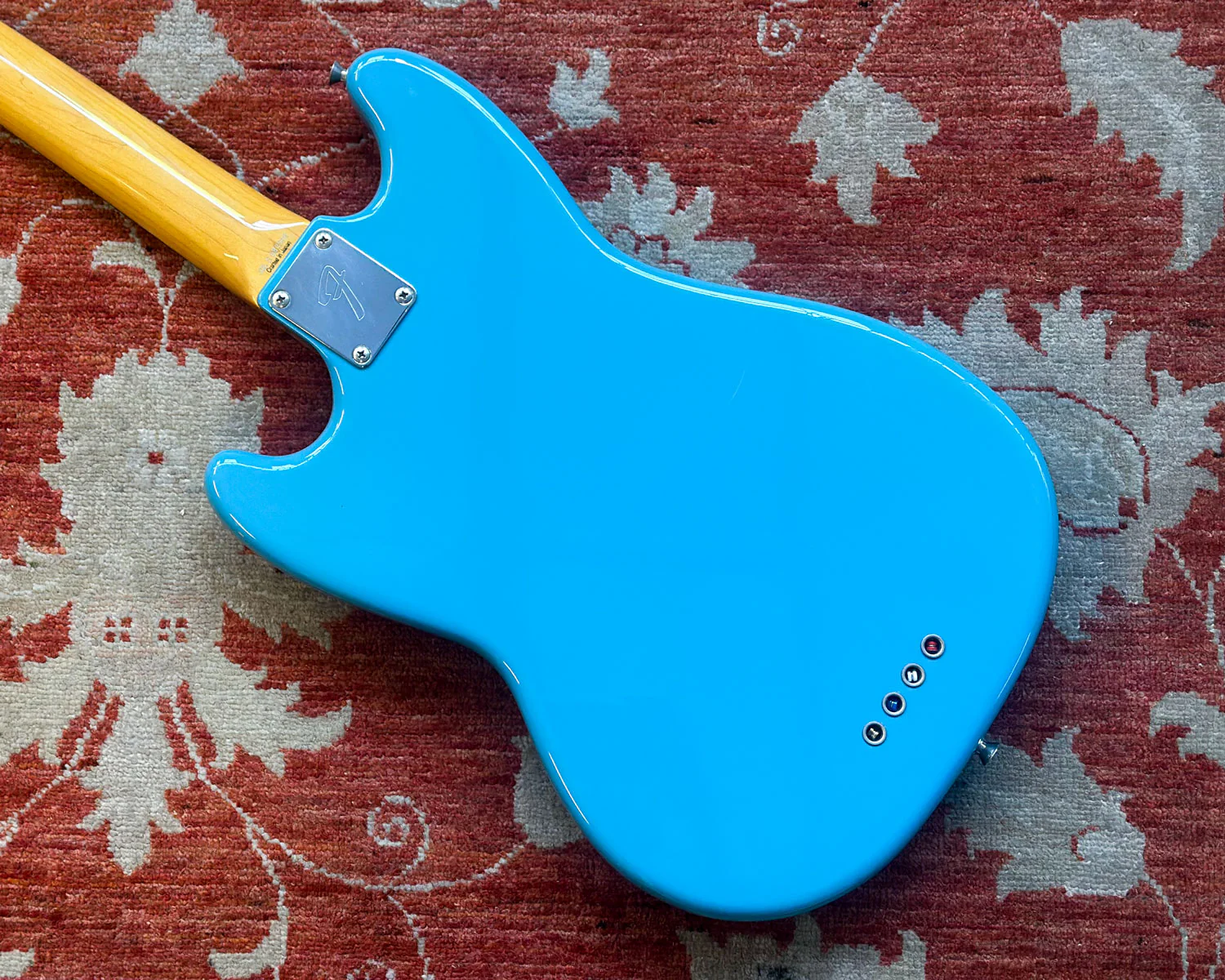 2008 CIJ Fender Mustang Bass 'S Series' - California Blue - Image 3